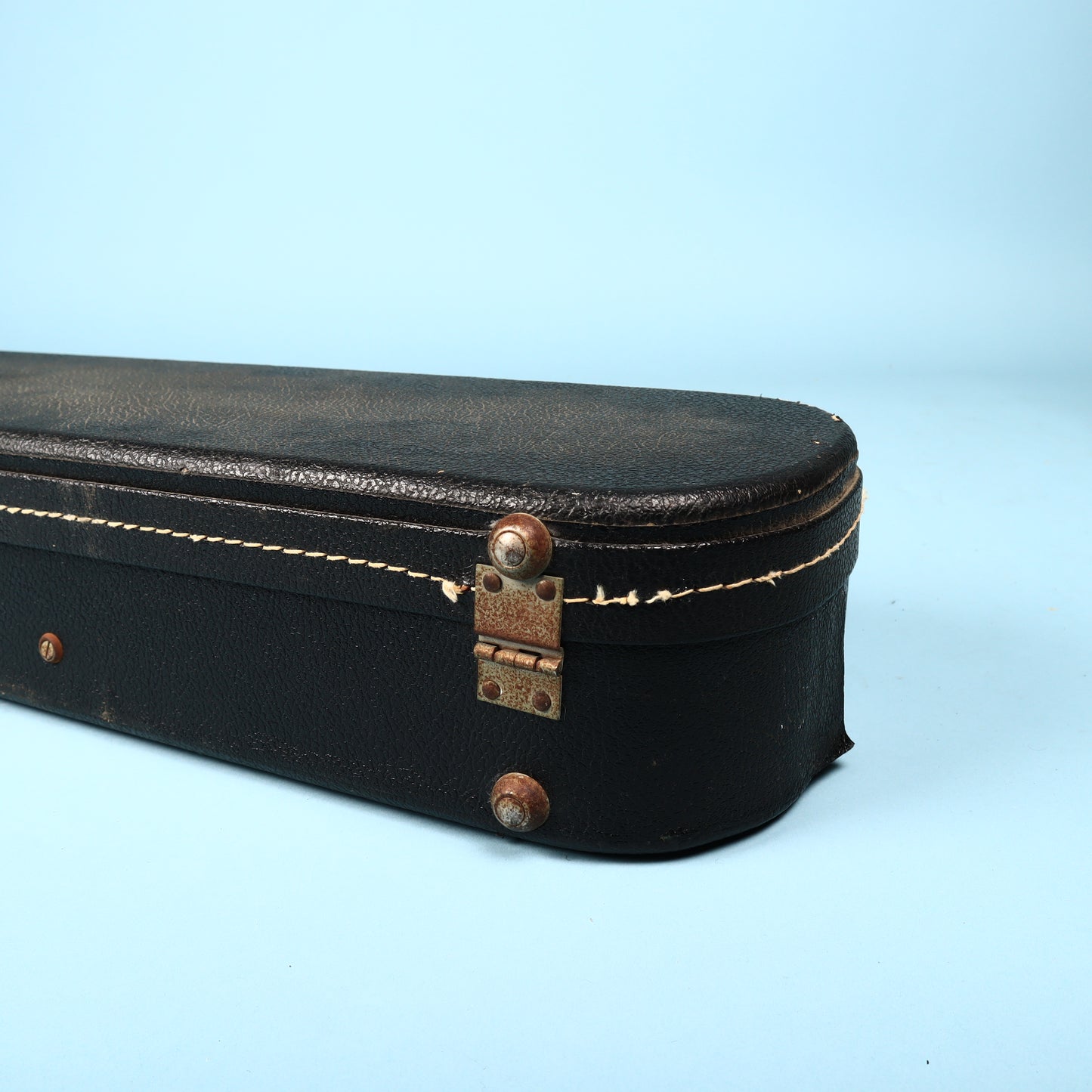 Vintage 60s/70s Gibson Les Paul Hard Shell Case Black Exterior Purple Interior