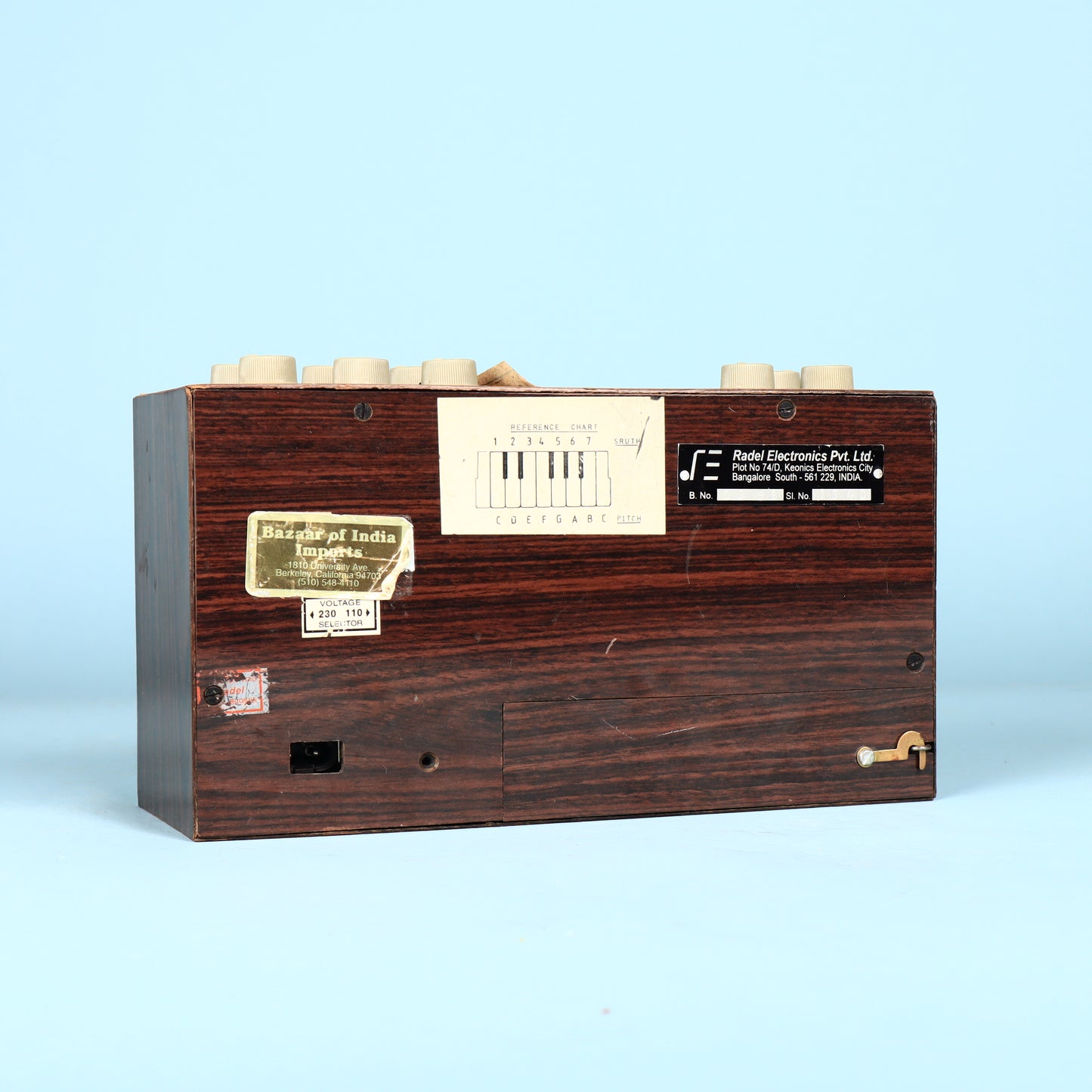 Vintage Rare 1970s Radel DX Mini Saarang Electonic Tambura Synthesizer
