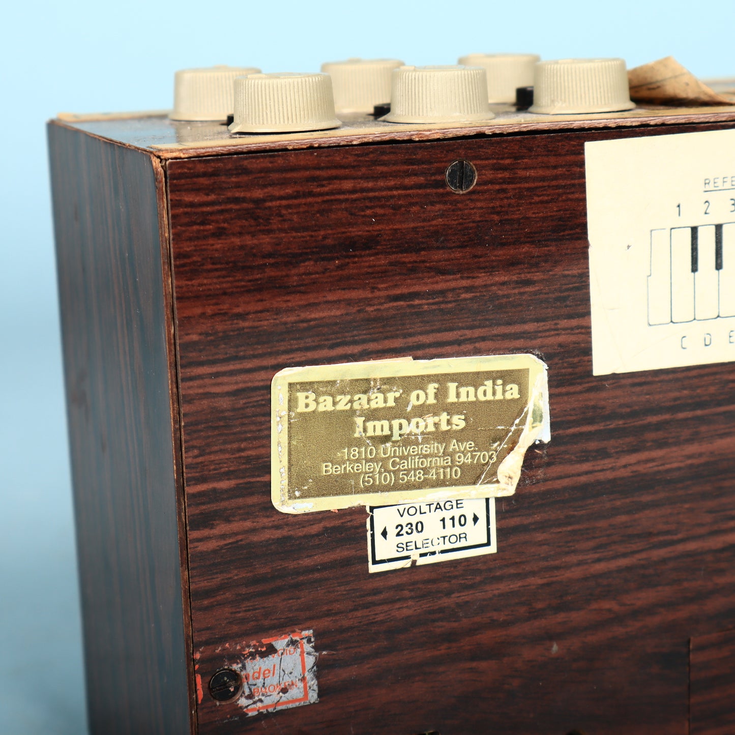 Vintage Rare 1970s Radel DX Mini Saarang Electonic Tambura Synthesizer