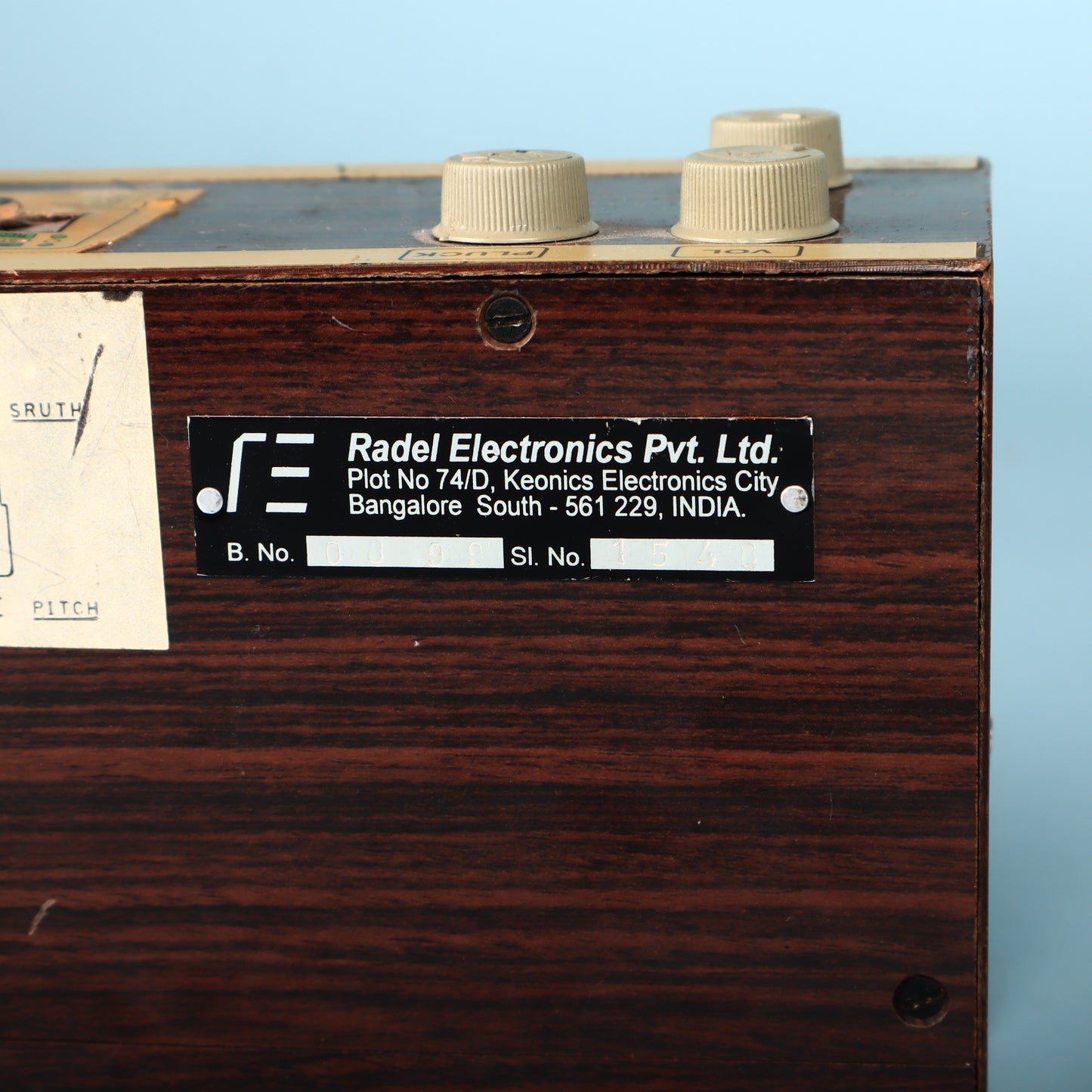 Vintage Rare 1970s Radel DX Mini Saarang Electonic Tambura Synthesizer