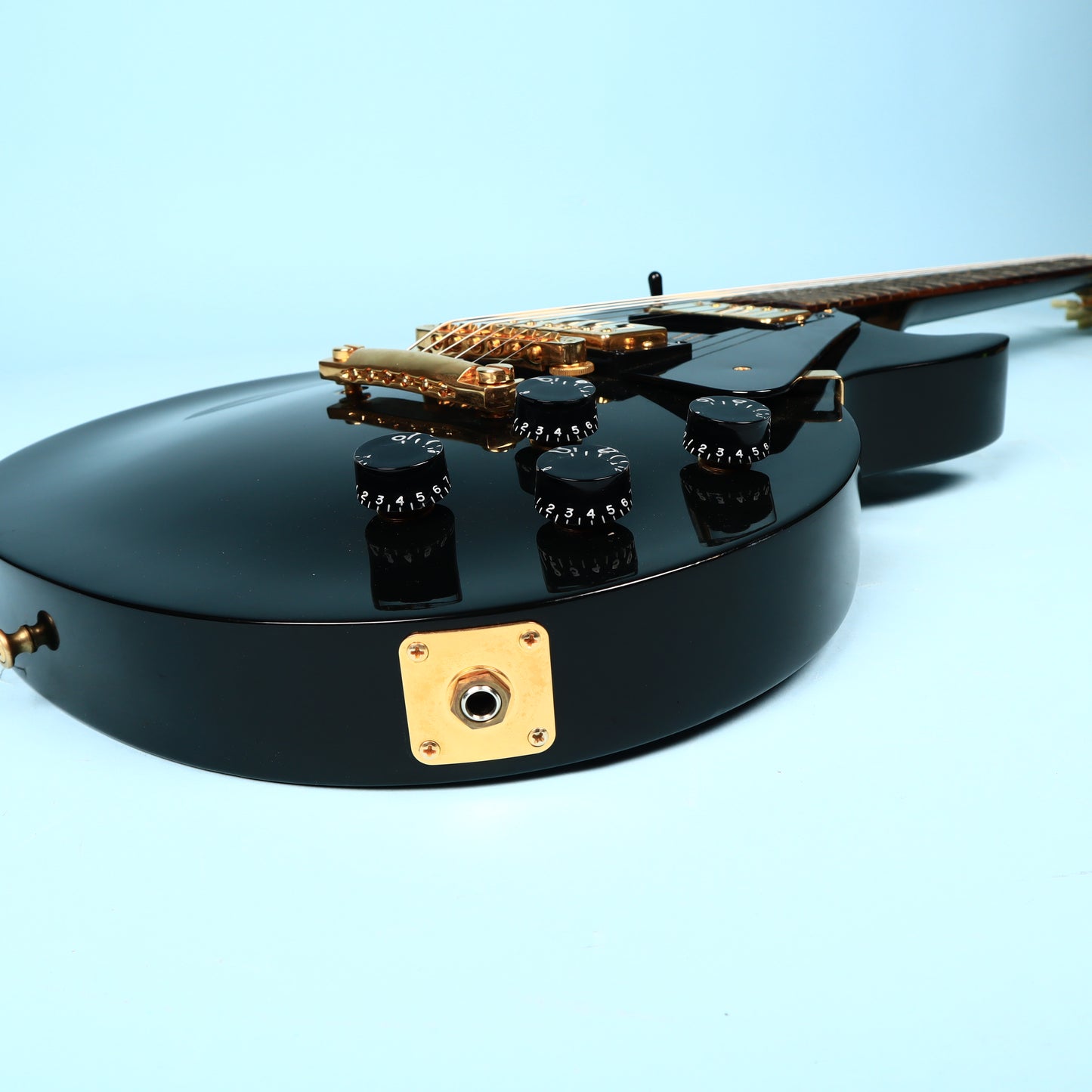 1995 Black Gibson Les Paul Studio Gold Hardware Electric Guitar