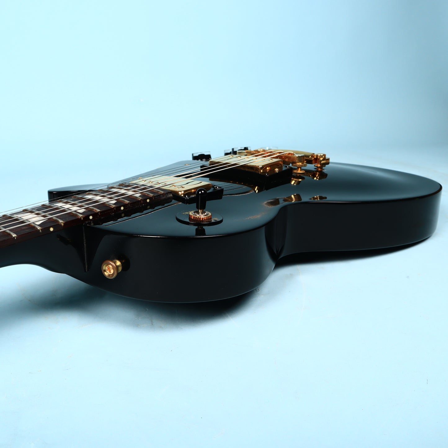 1995 Black Gibson Les Paul Studio Gold Hardware Electric Guitar