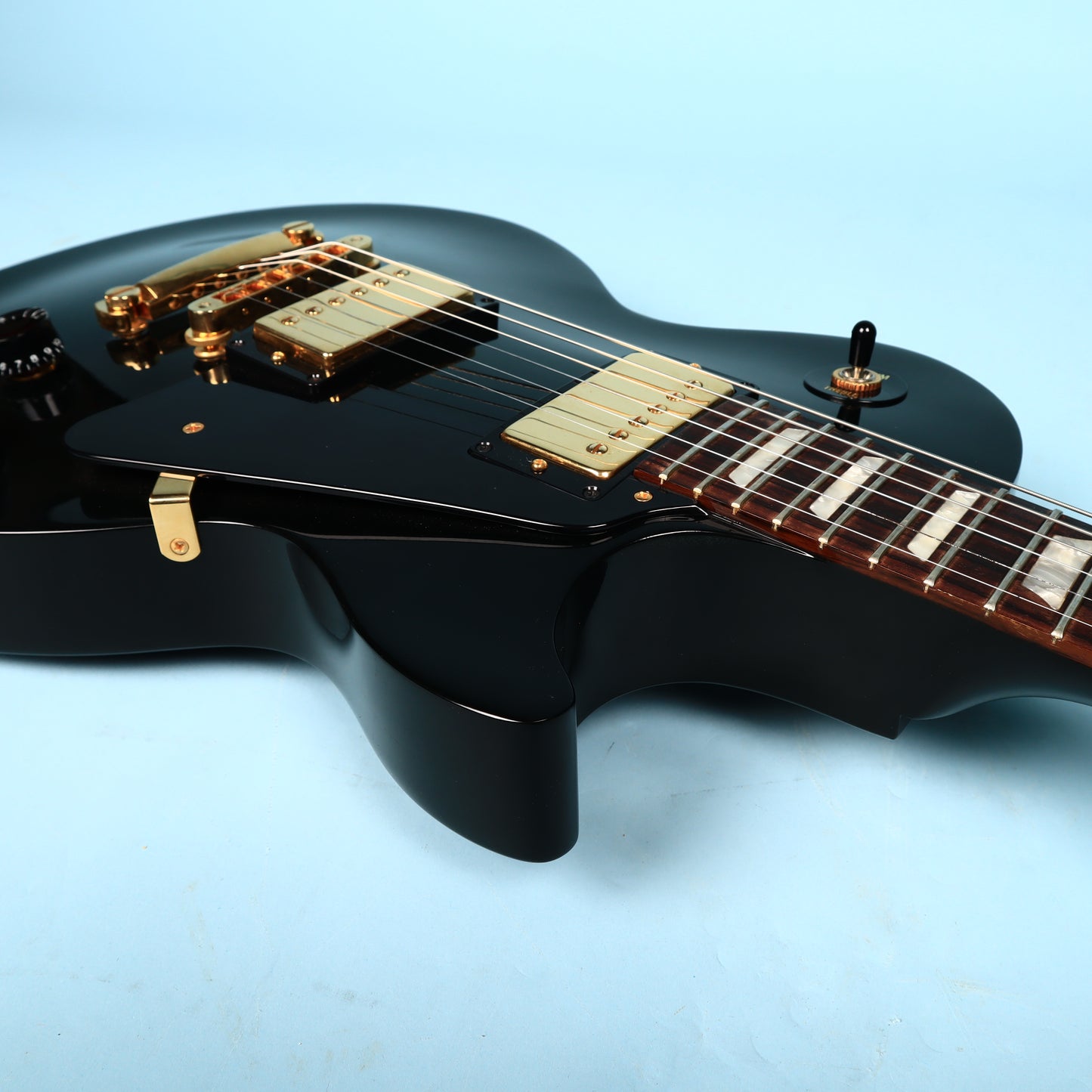 1995 Black Gibson Les Paul Studio Gold Hardware Electric Guitar