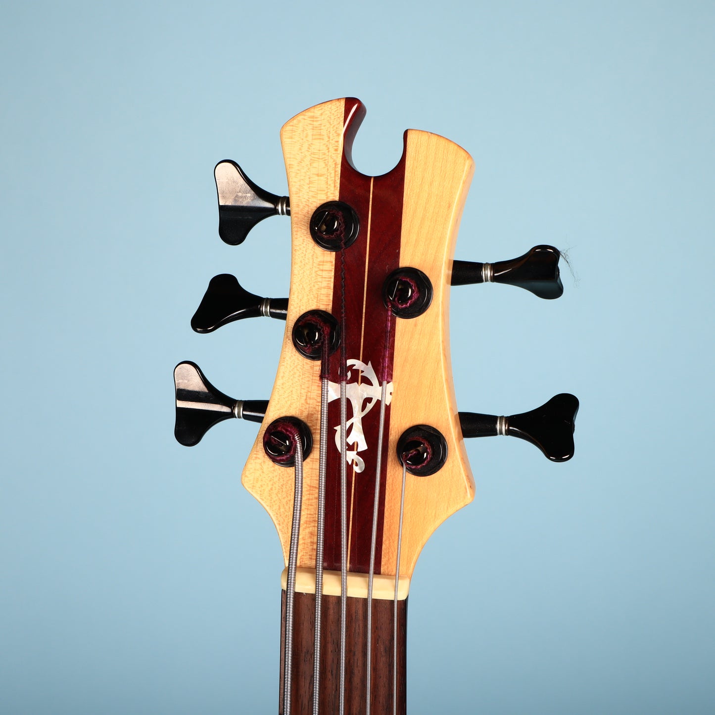 Tobias USA 5-String Bass Neck Through Guitar Zebrawood