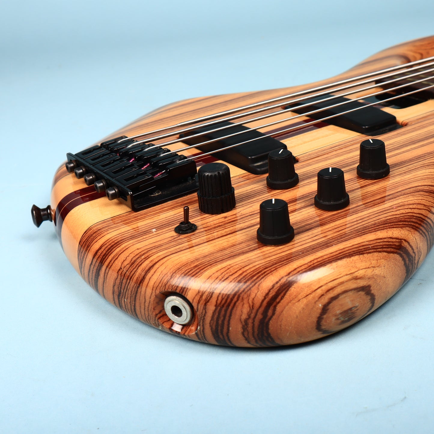 Tobias USA 5-String Bass Neck Through Guitar Zebrawood