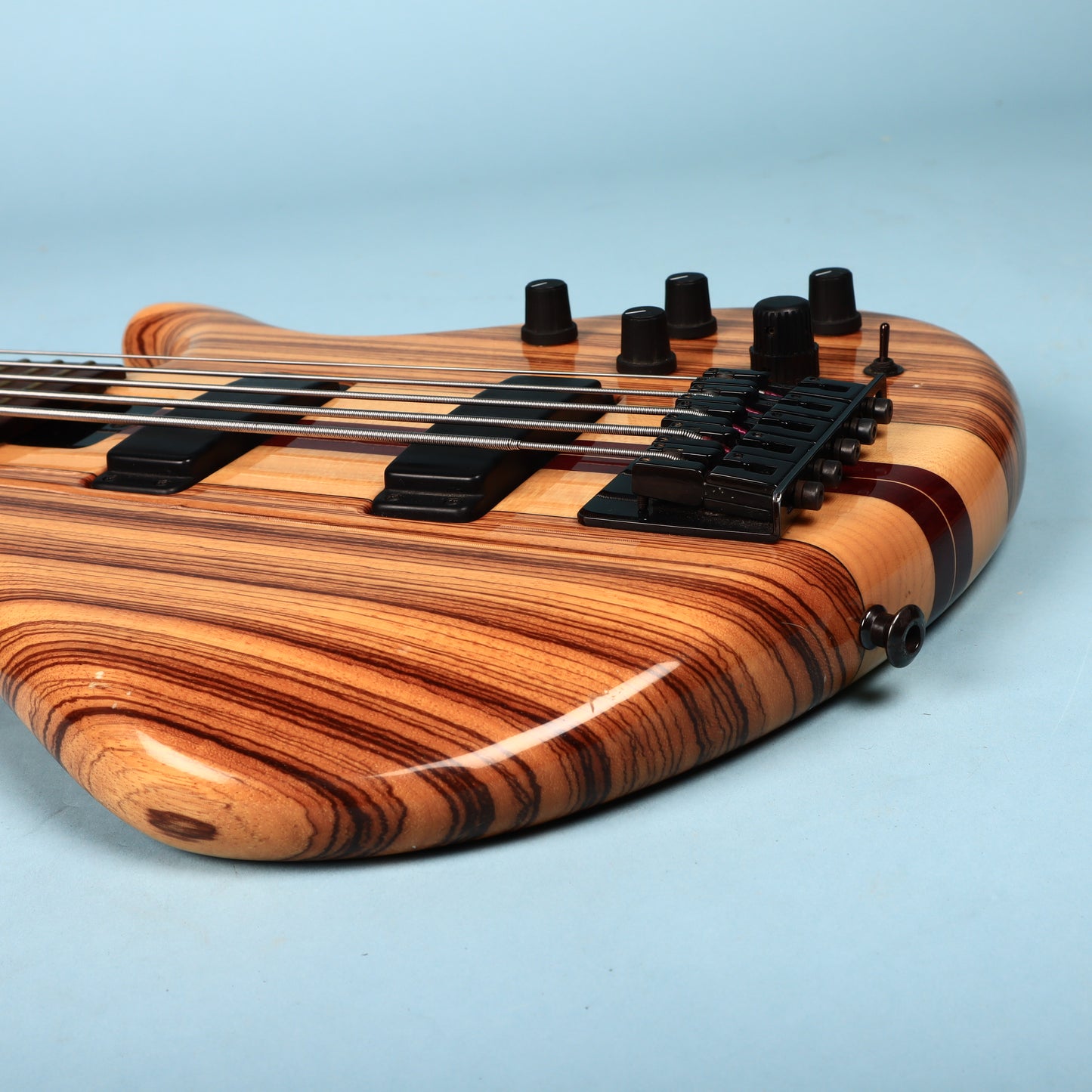 Tobias USA 5-String Bass Neck Through Guitar Zebrawood
