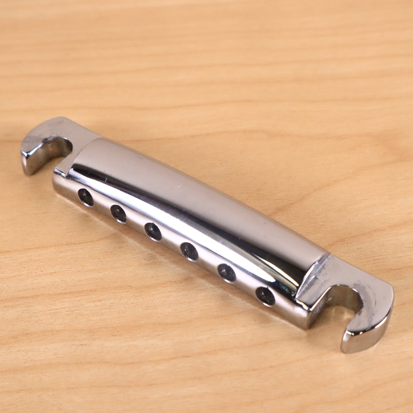 1970s Gibson Vintage Chrome Tailpiece Stop Bar Les Paul Custom SG ES
