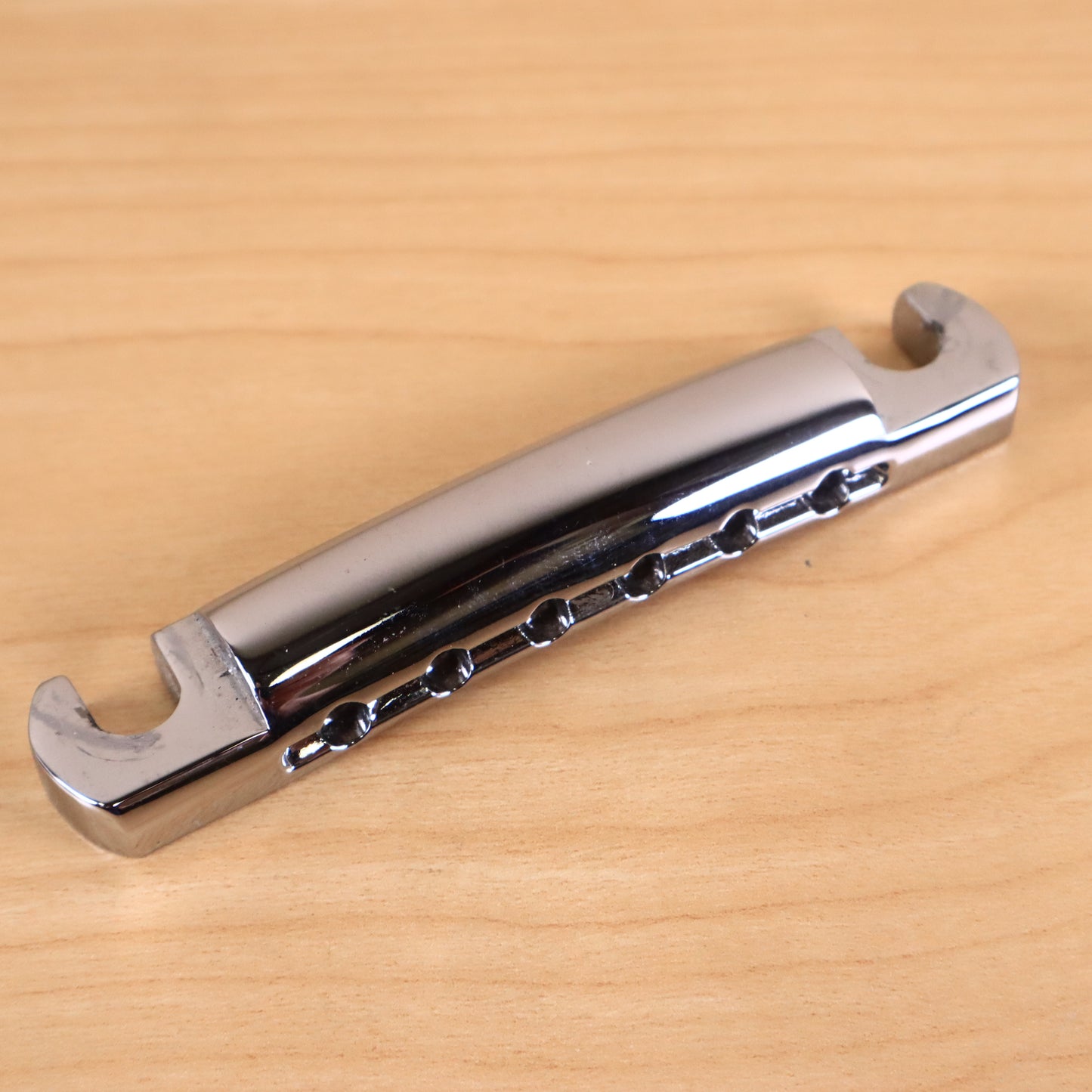 1970s Gibson Vintage Chrome Tailpiece Stop Bar Les Paul Custom SG ES