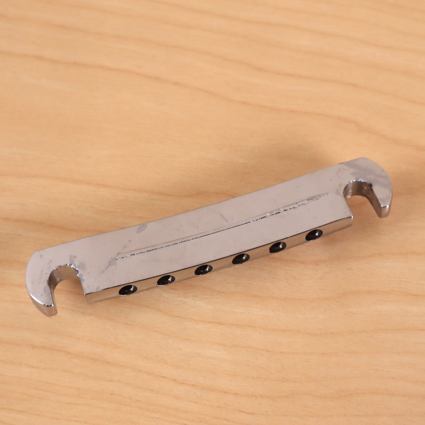 1970s Gibson Vintage Chrome Tailpiece Stop Bar Les Paul Custom SG ES