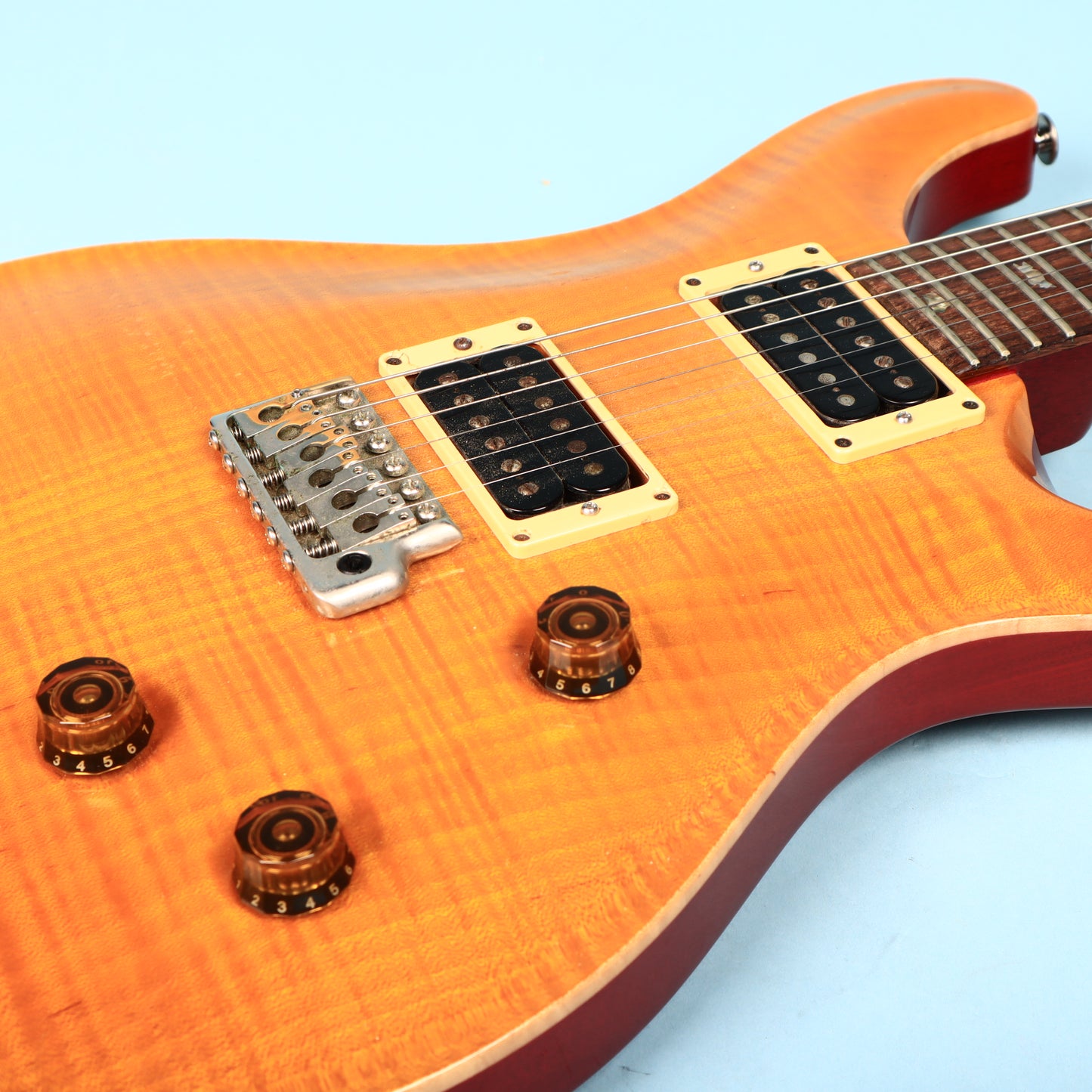 1997 Paul Reed Smith PRS Custom 24 10 Top Vintage Yellow Flame Top