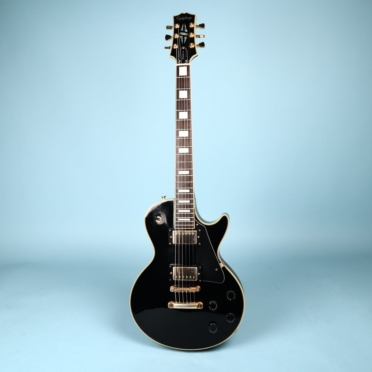1989 Epiphone Les Paul Custom LPC-80 Open Book Ebony 1st Year