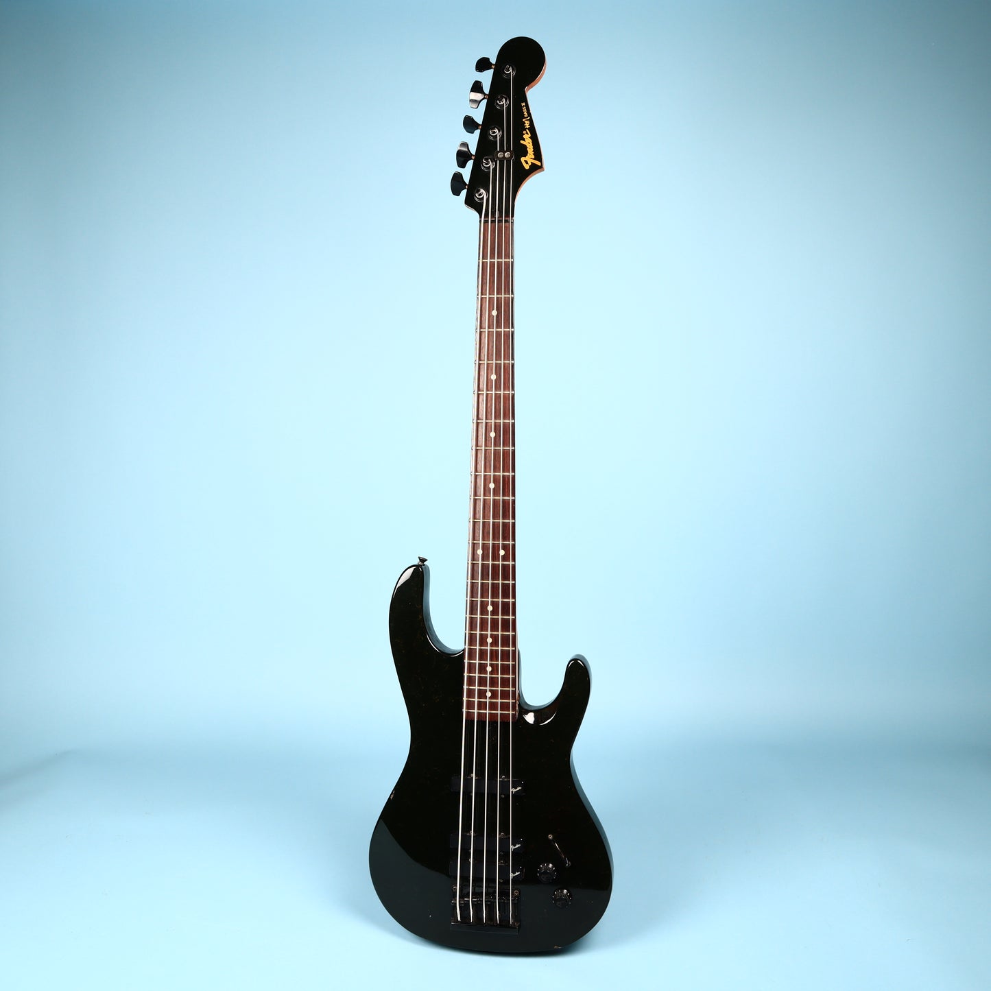 1991 Fender HM Bass Blackstone Black Fleck Finish V 5 String