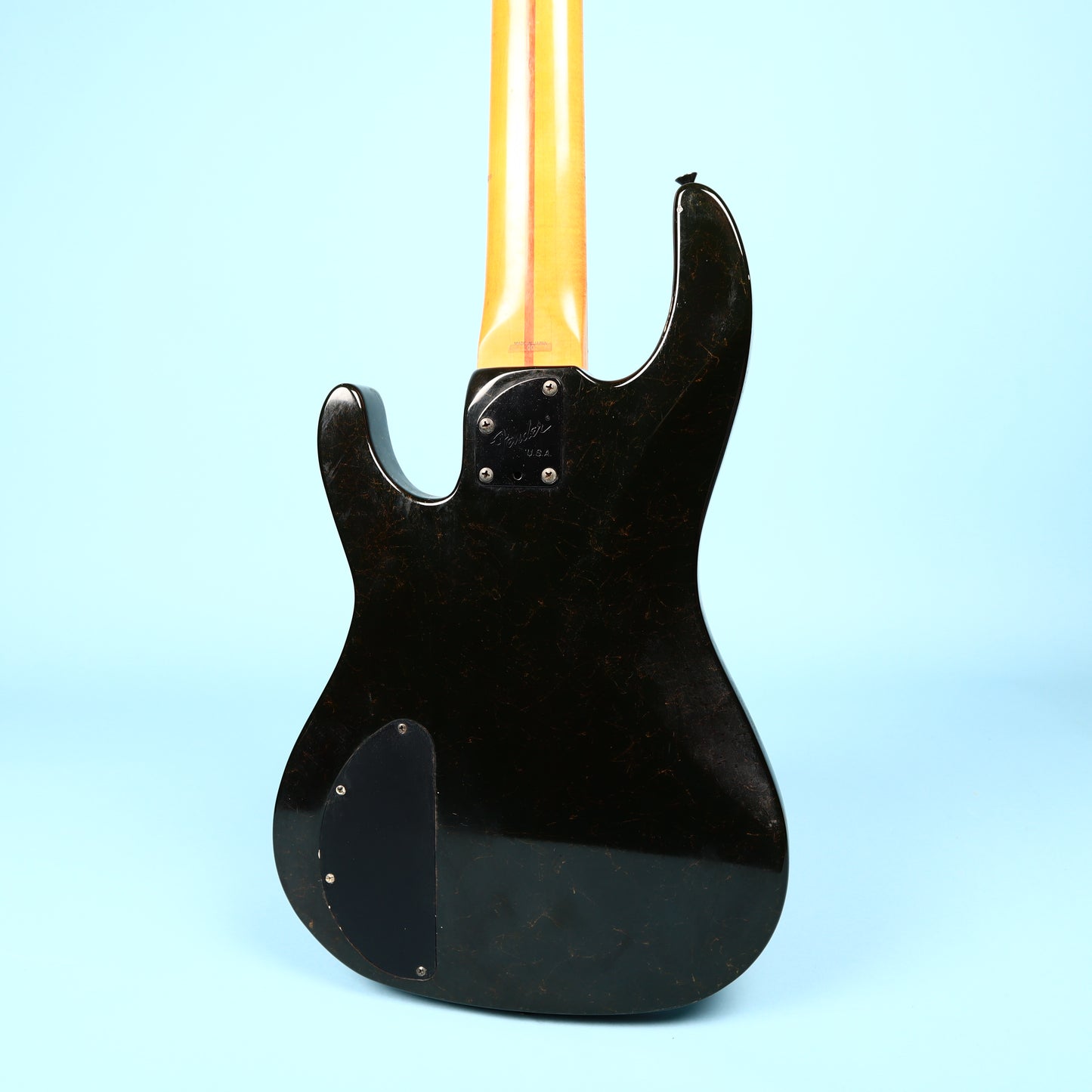 1991 Fender HM Bass Blackstone Black Fleck Finish V 5 String