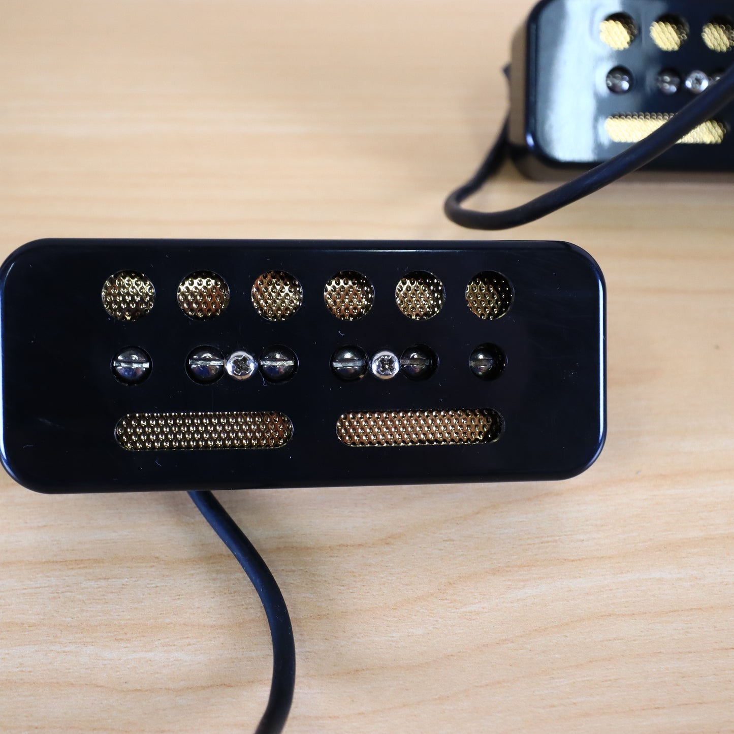 GFS Gold Foil Humbucker Ferrite Soapbar Set in Black