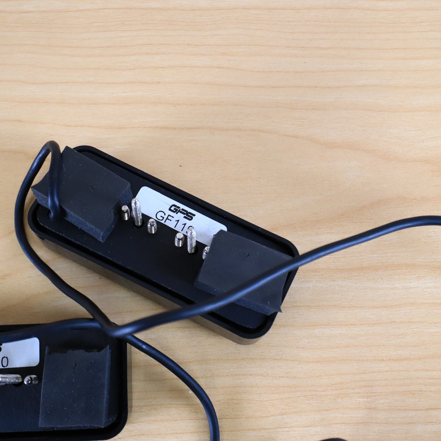 GFS Gold Foil Humbucker Ferrite Soapbar Set in Black