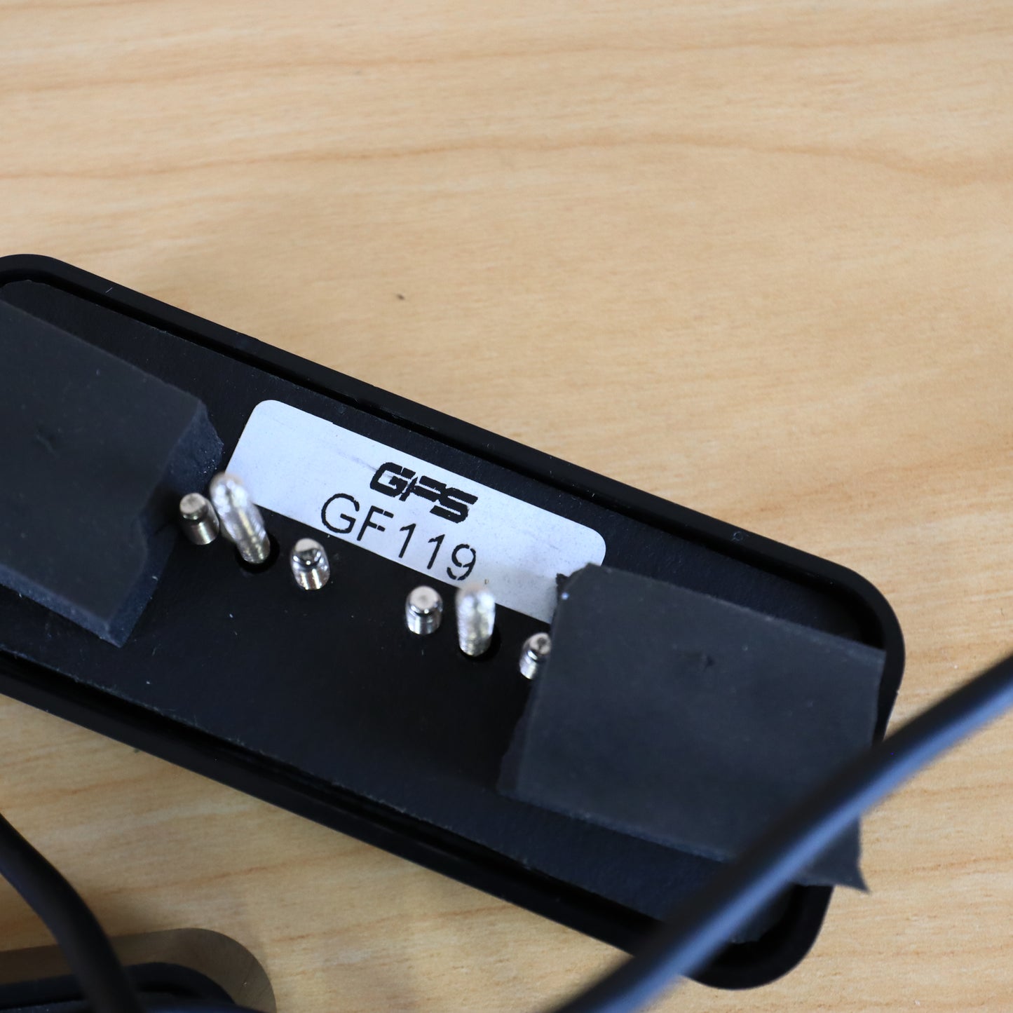 GFS Gold Foil Humbucker Ferrite Soapbar Set in Black