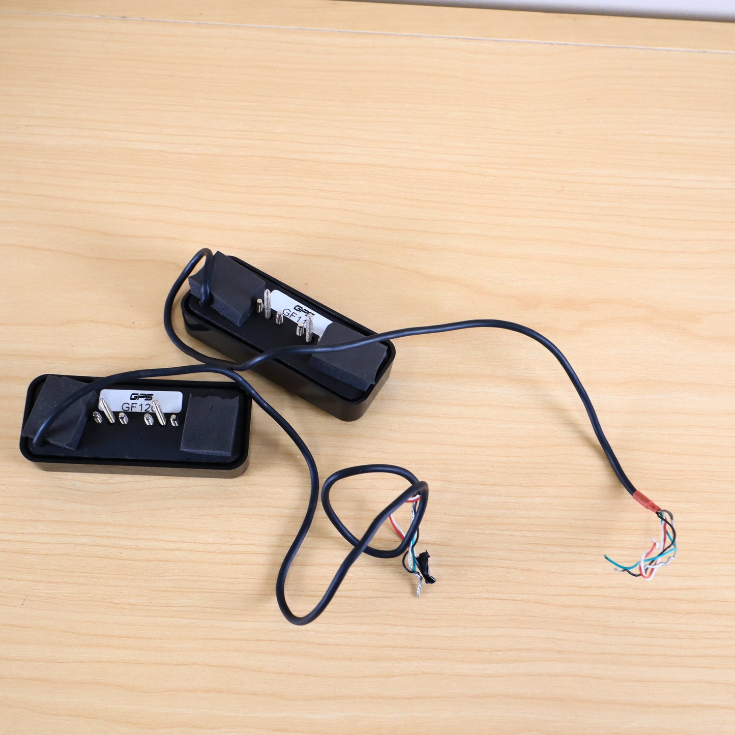 GFS Gold Foil Humbucker Ferrite Soapbar Set in Black