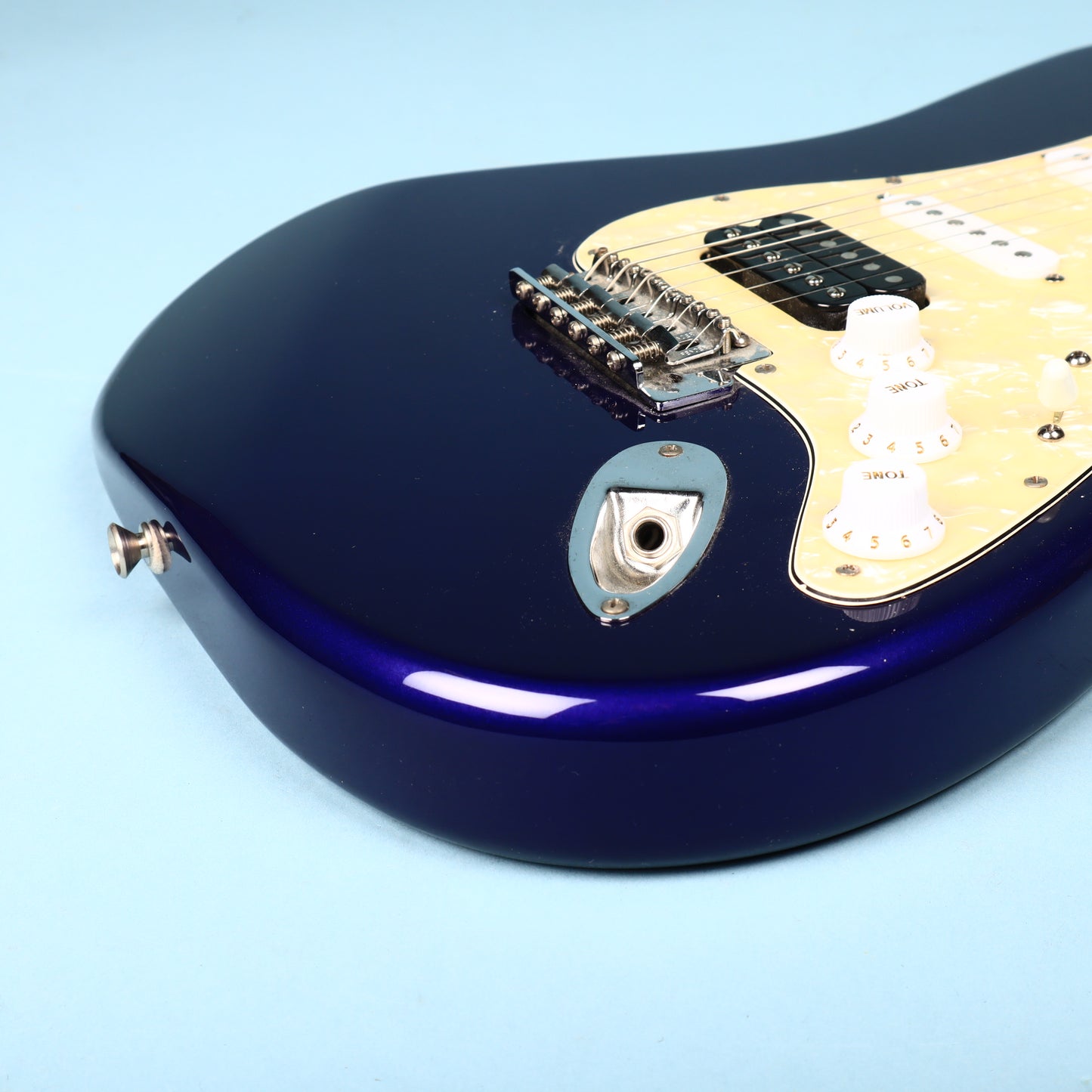 2000 Fender Stratocaster Mexico HSS Fat Strat Midnight Blue Purple
