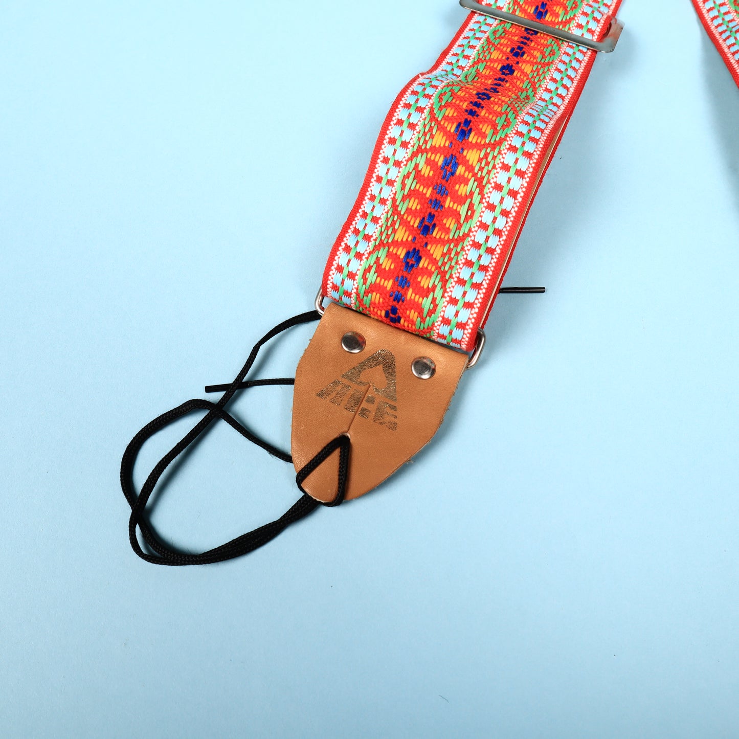 VINTAGE ACE 1960's HIPPIE BOHO Cobain Dylan Hootenanny GUITAR STRAP USA Woven