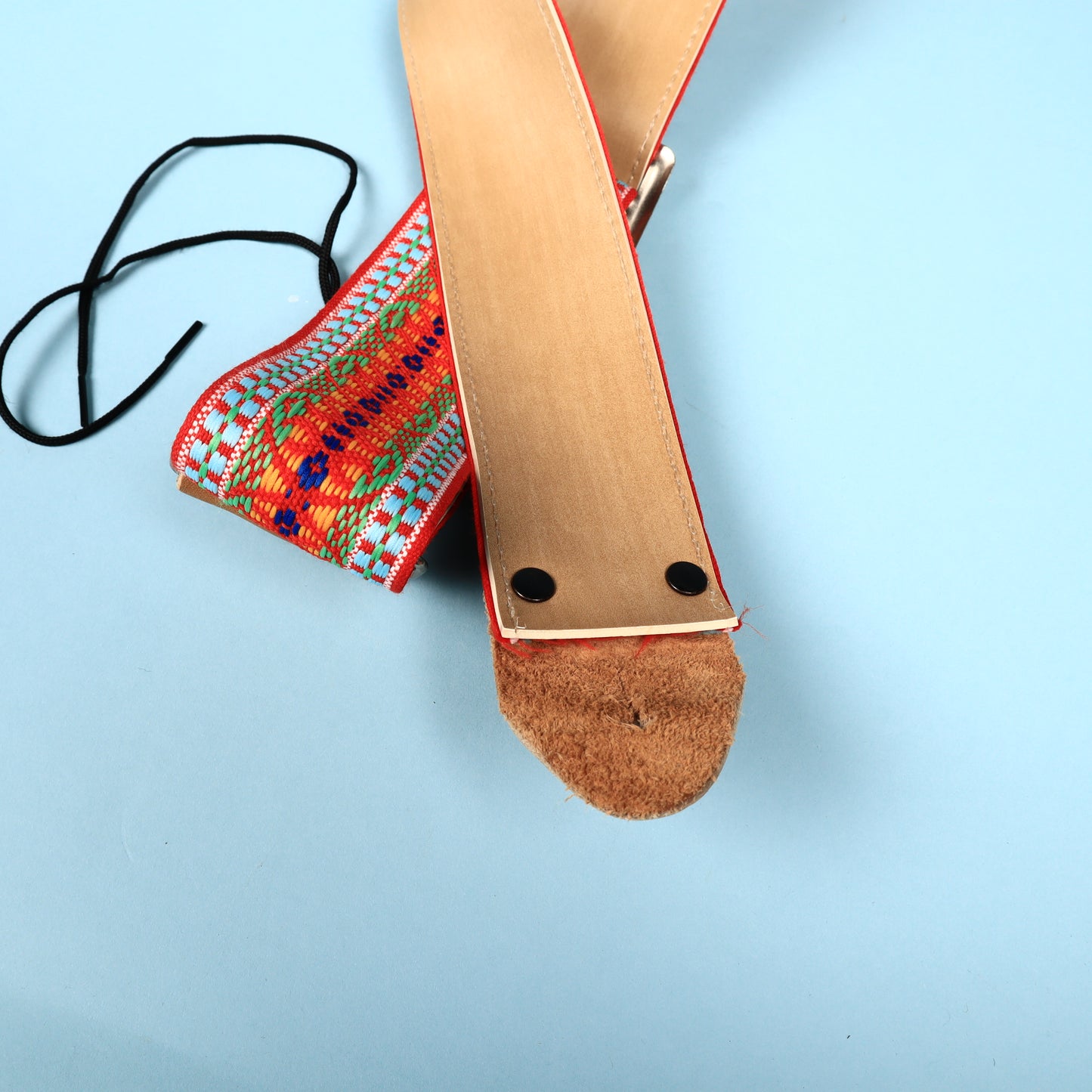 VINTAGE ACE 1960's HIPPIE BOHO Cobain Dylan Hootenanny GUITAR STRAP USA Woven