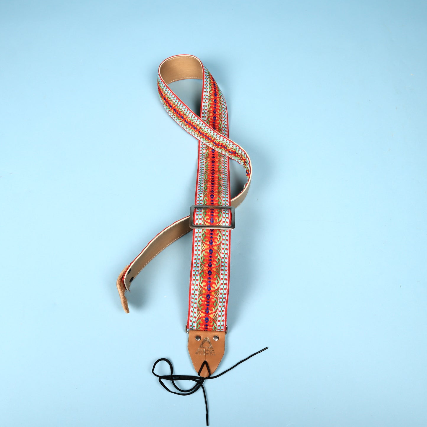 VINTAGE ACE 1960's HIPPIE BOHO Cobain Dylan Hootenanny GUITAR STRAP USA Woven