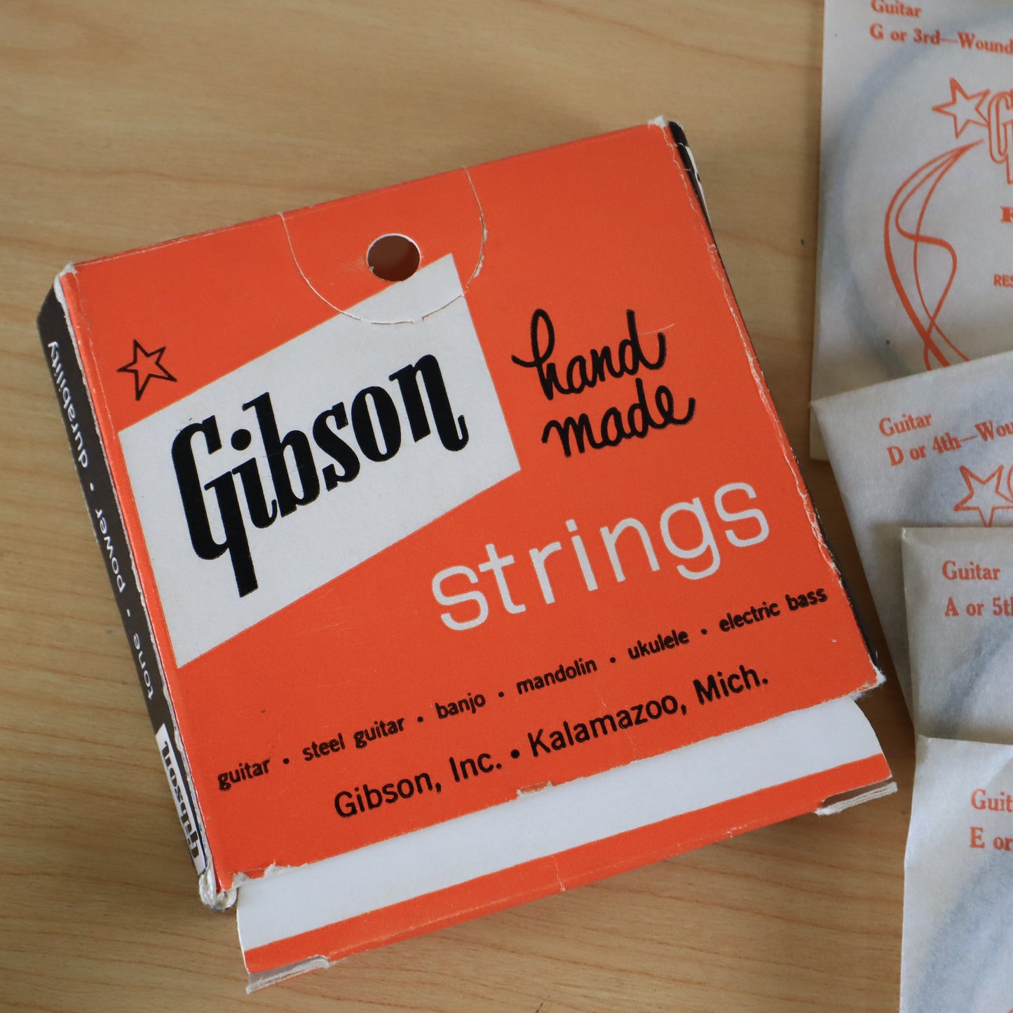 Gibson 040L 70's Flat Wound Light Gauge Hi Fi Electric Guitar Orange