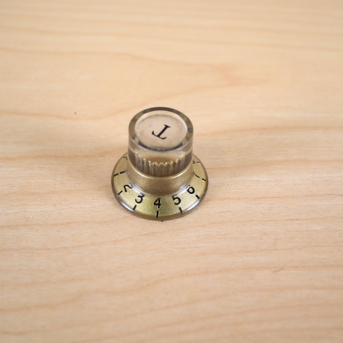1960's Univox Teisco Guyatone Conrad - Single Gold Tone Guitar Knob