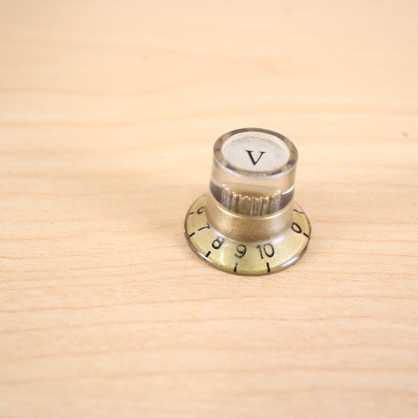 1960's Univox Teisco Guyatone Conrad - Single Gold Volume Guitar Knob