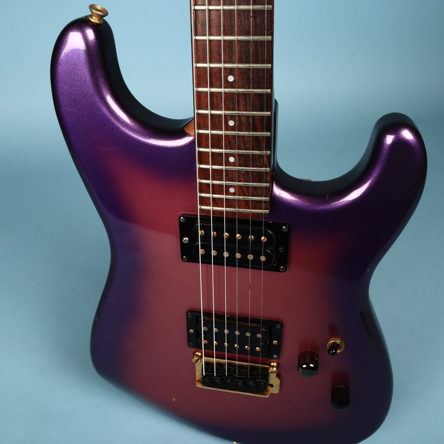 1983 Squier by Fender Contemporary JAV Royal Violet Purple ST852