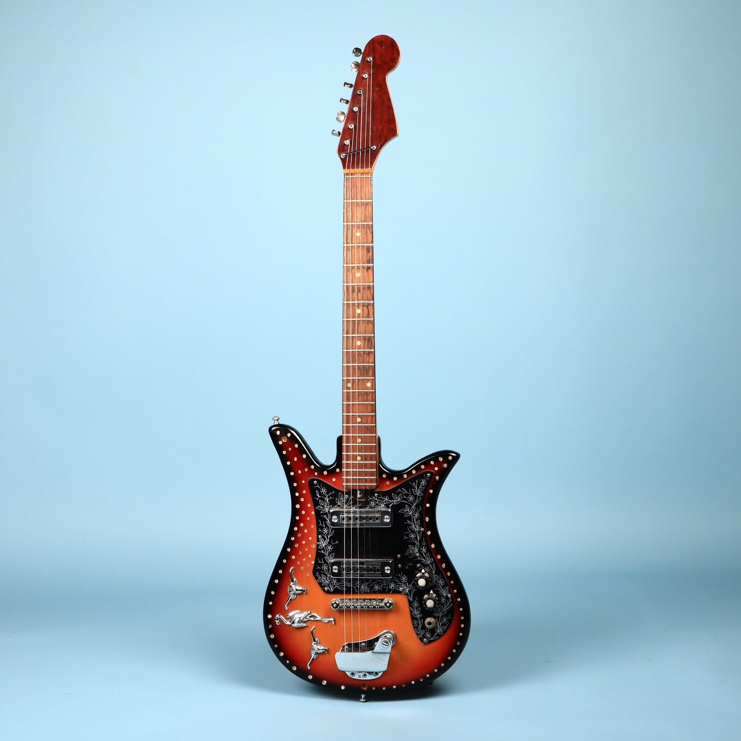 1960s Teisco Del Rey ET-200 Rhinestone Bedazzled Cowboy Guitar