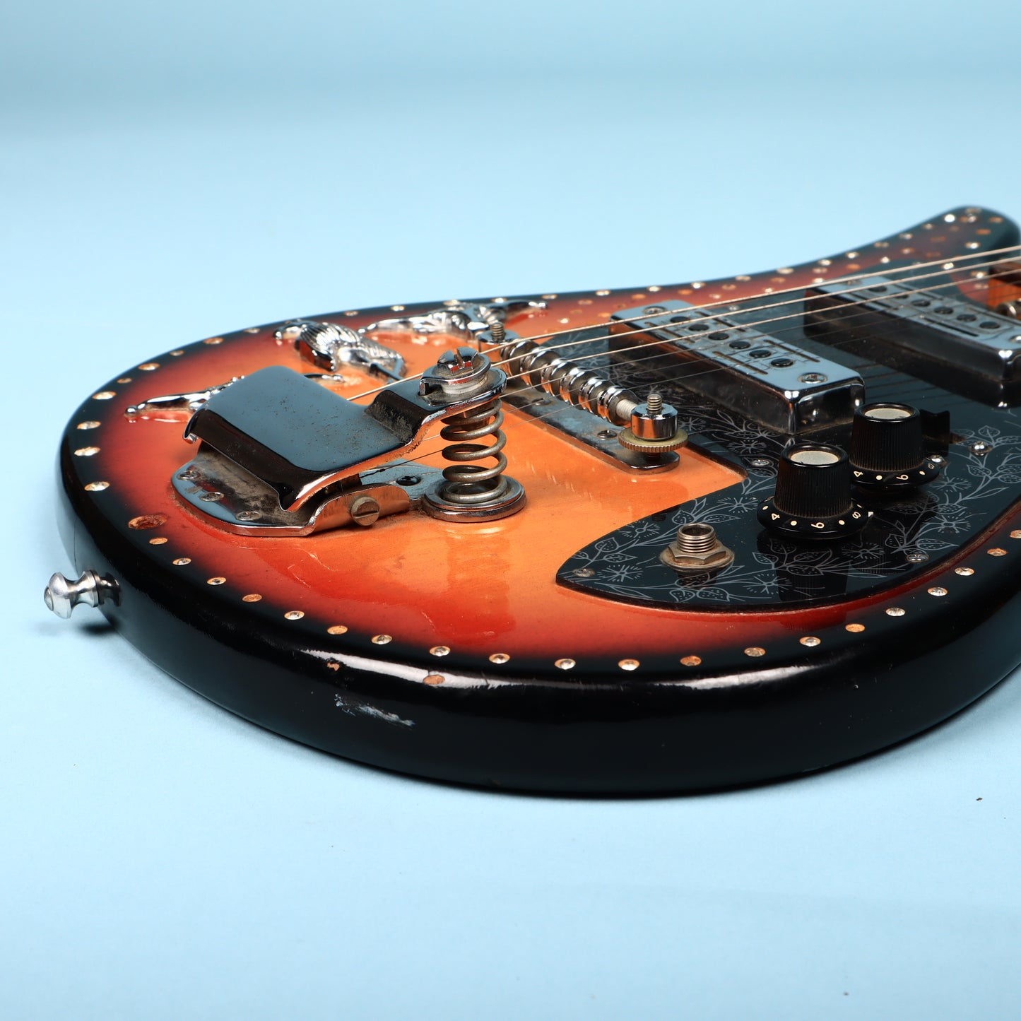 1960s Teisco Del Rey ET-200 Rhinestone Bedazzled Cowboy Guitar