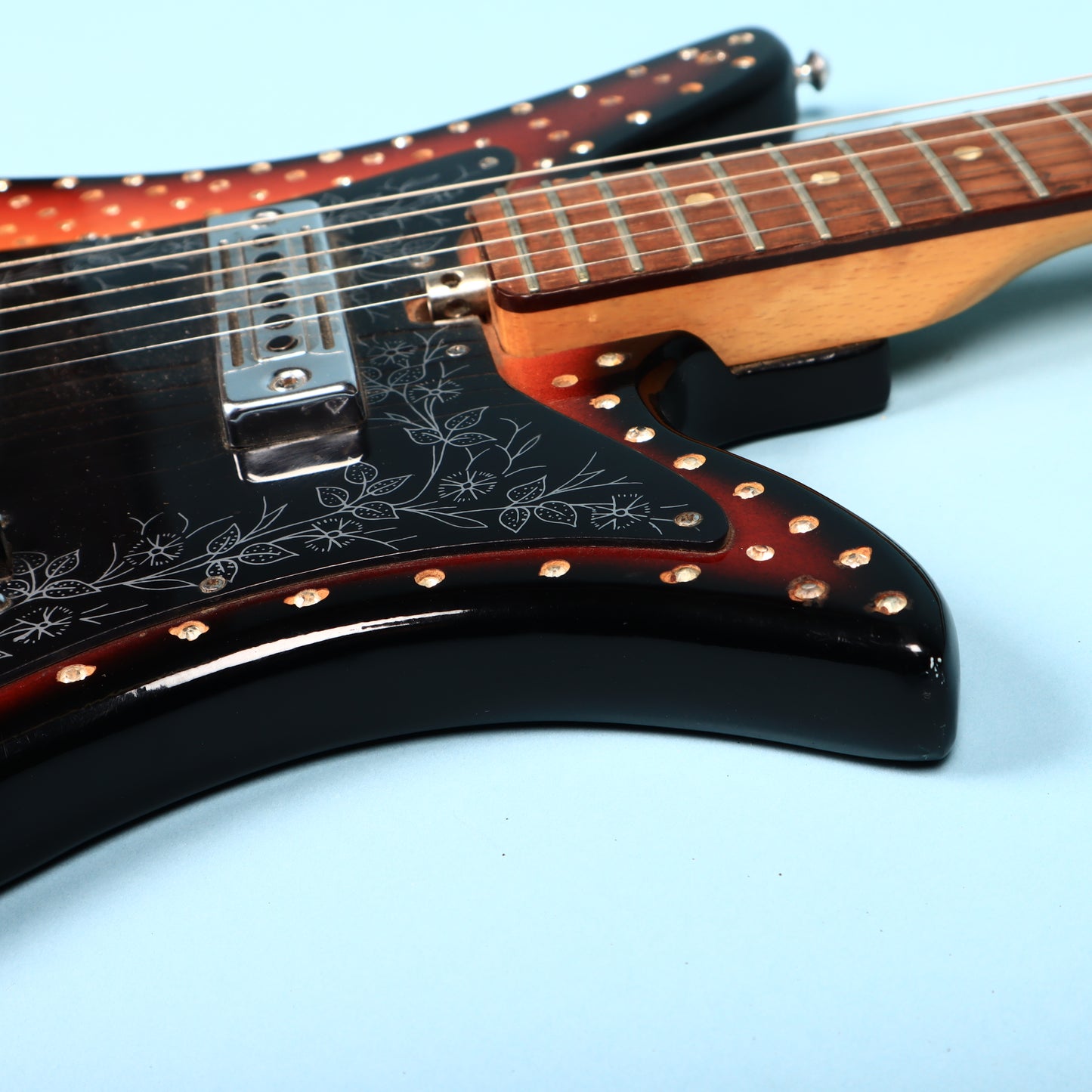 1960s Teisco Del Rey ET-200 Rhinestone Bedazzled Cowboy Guitar