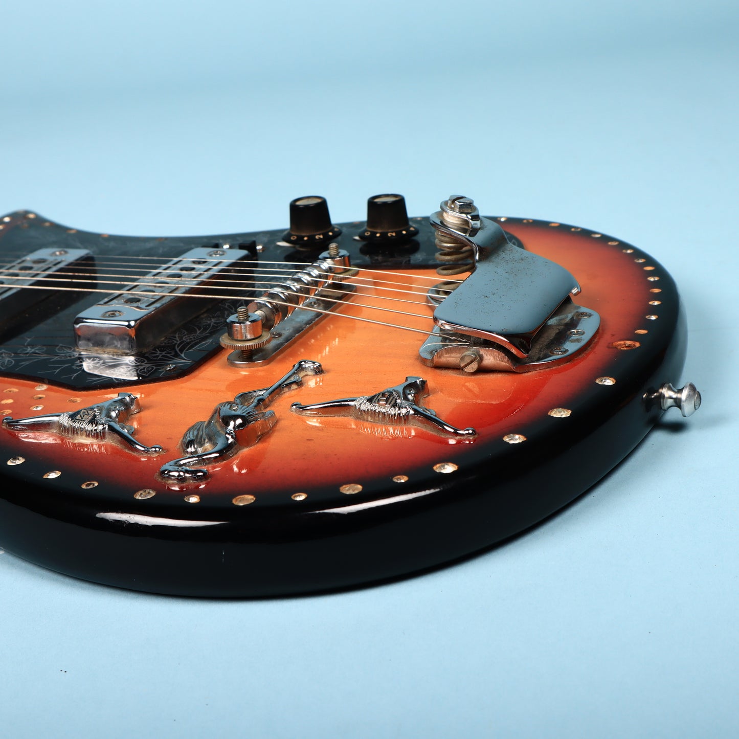 1960s Teisco Del Rey ET-200 Rhinestone Bedazzled Cowboy Guitar