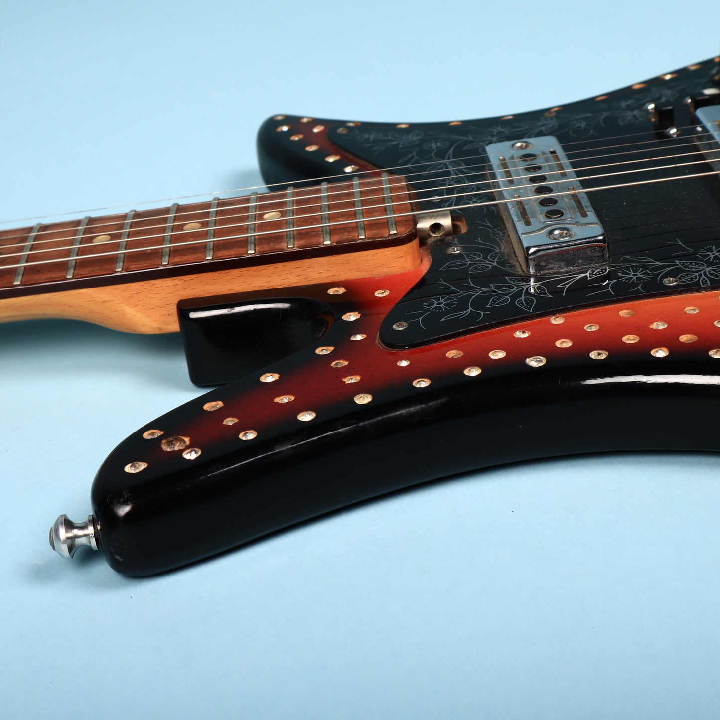 1960s Teisco Del Rey ET-200 Rhinestone Bedazzled Cowboy Guitar