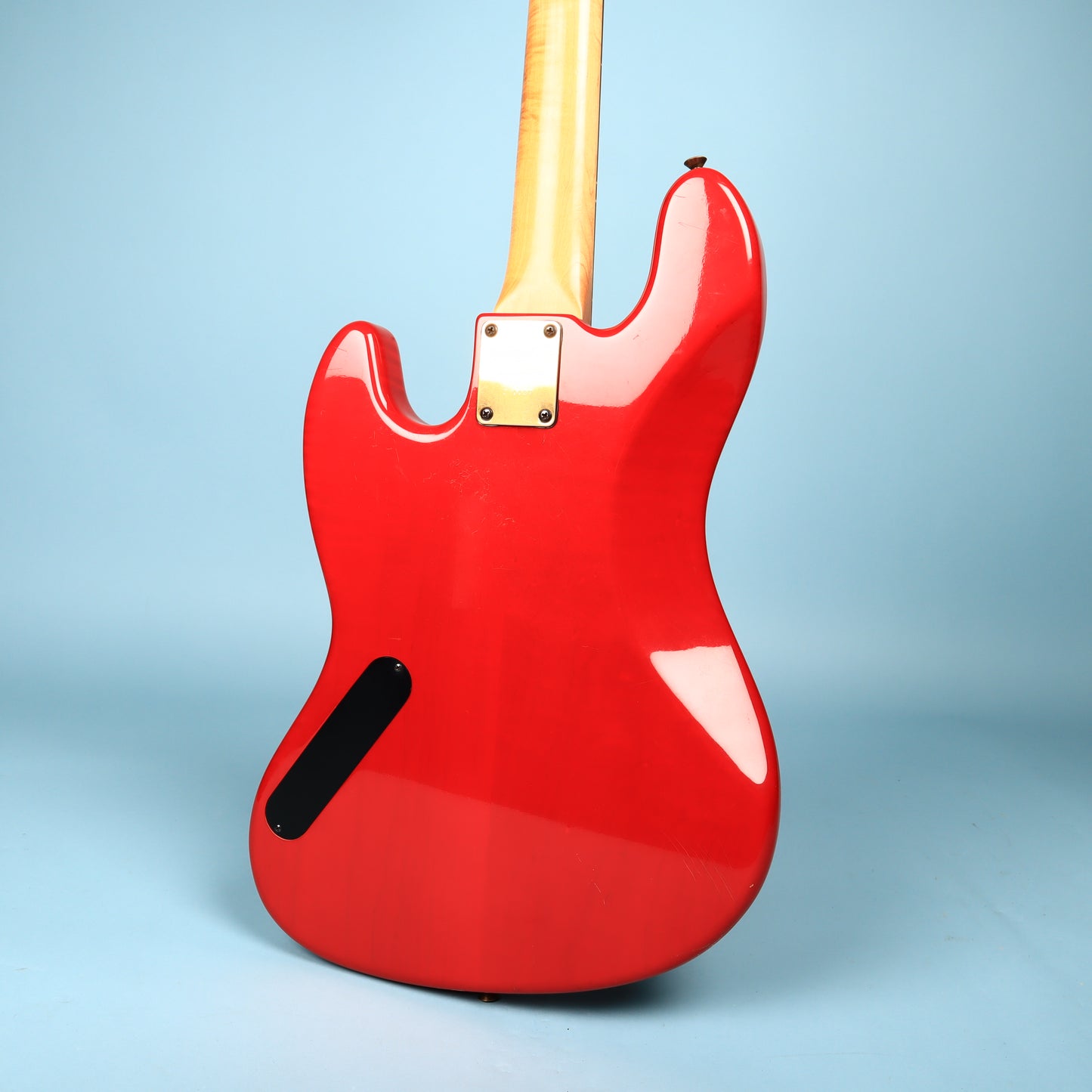 1980s Schecter USA Bass Guitar Red Dallas Era American Made