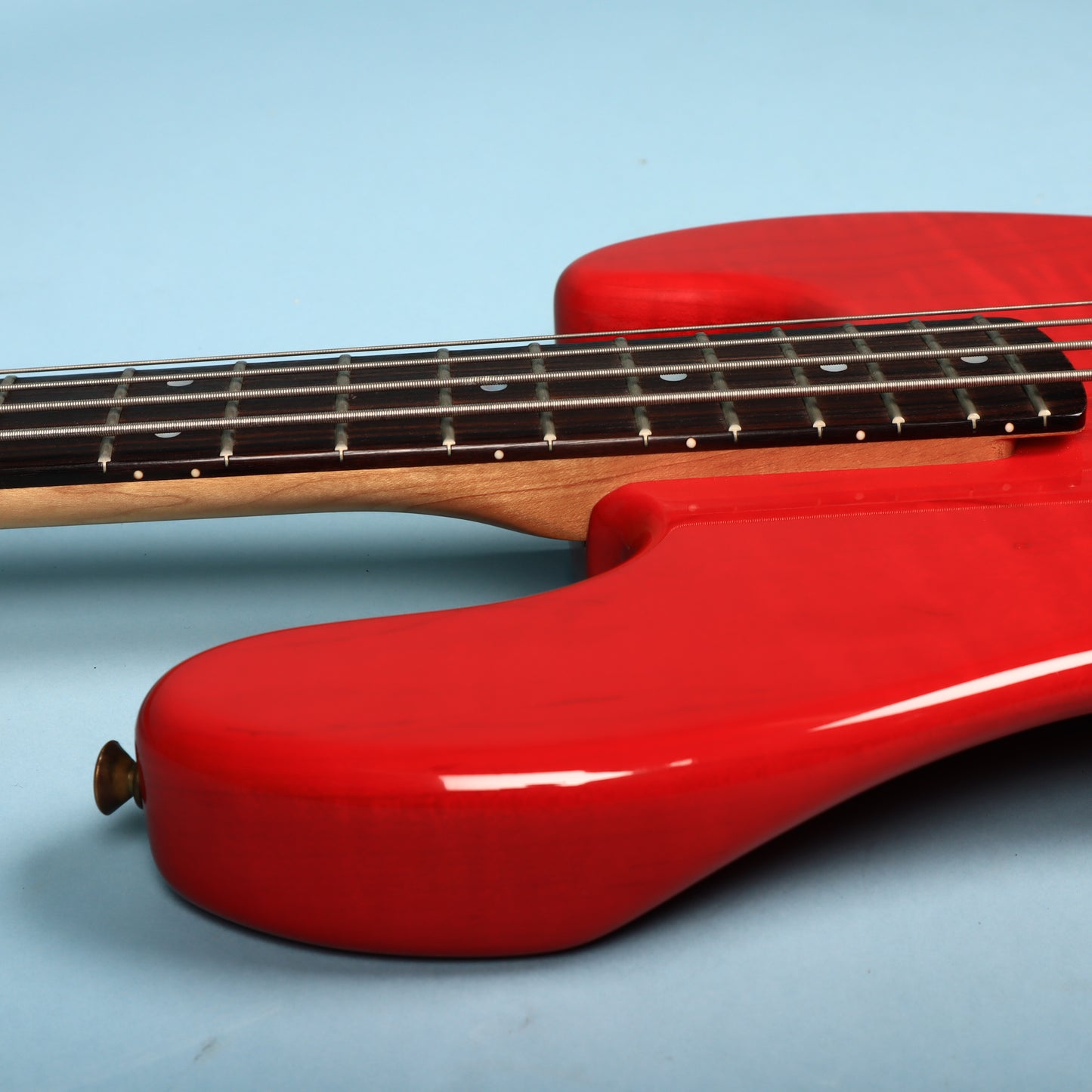 1980s Schecter USA Bass Guitar Red Dallas Era American Made