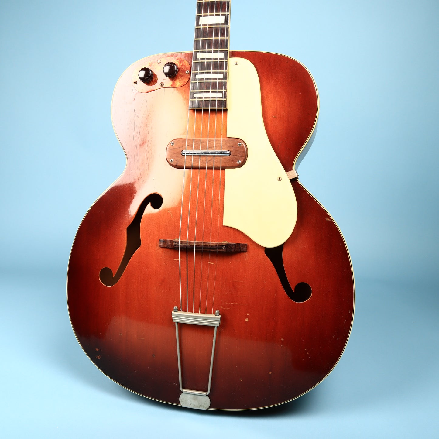 1950s Kay Sherwood Deluxe Sunburst Archtop Electric