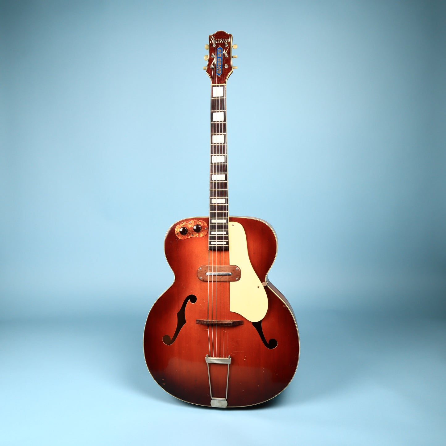 1950s Kay Sherwood Deluxe Sunburst Archtop Electric