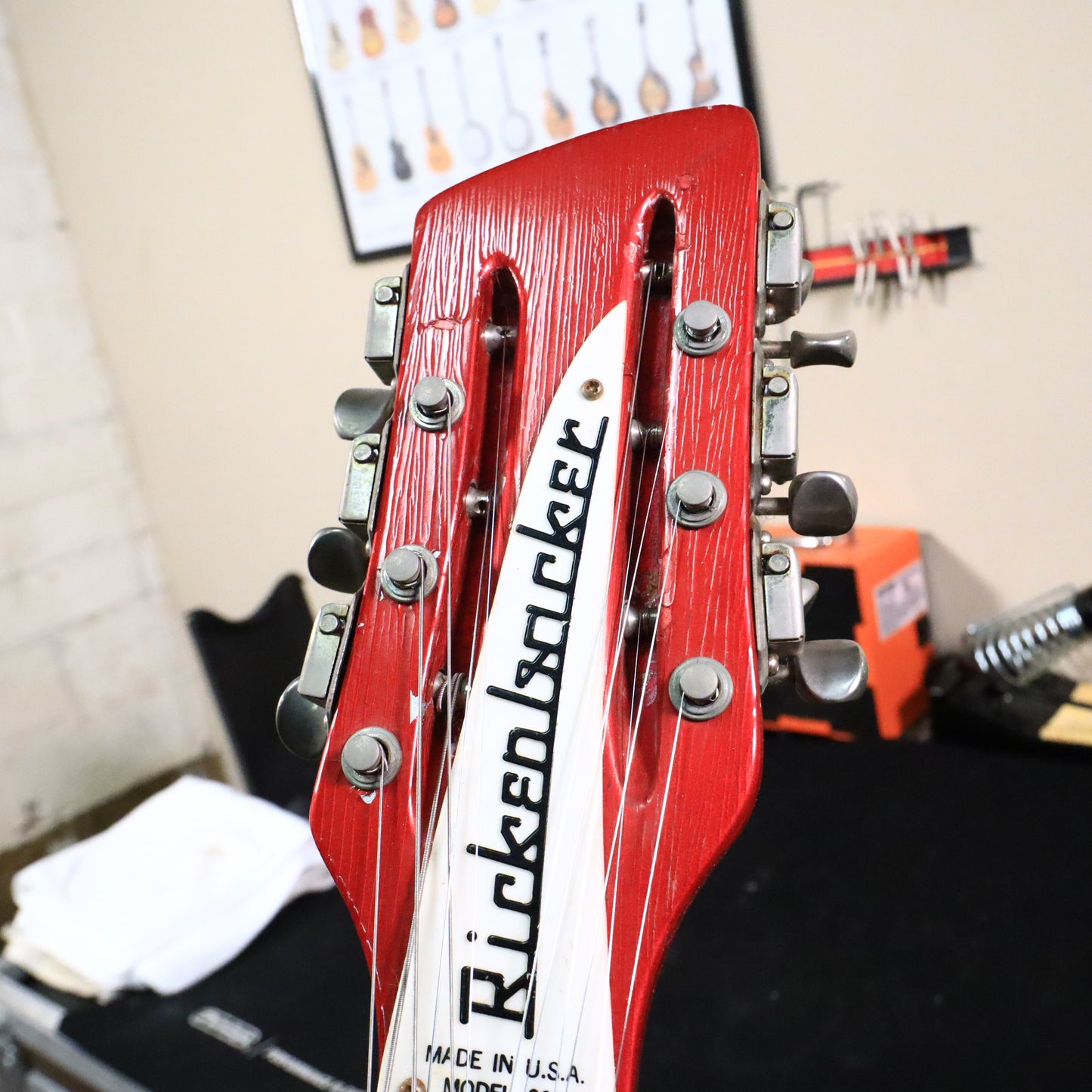 1982 Rickenbacker 620/12 String Electric Guitar Red
