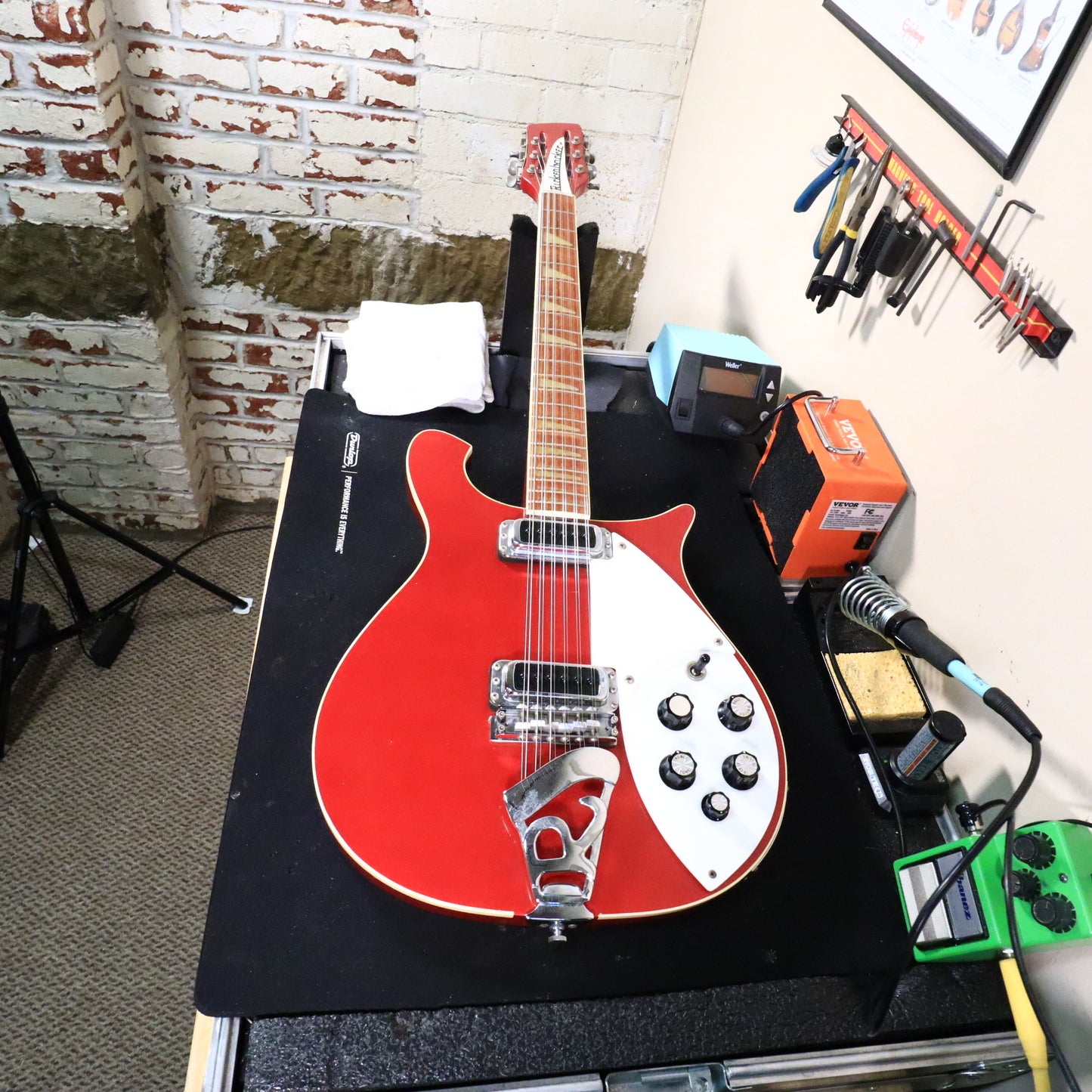 1982 Rickenbacker 620/12 String Electric Guitar Red