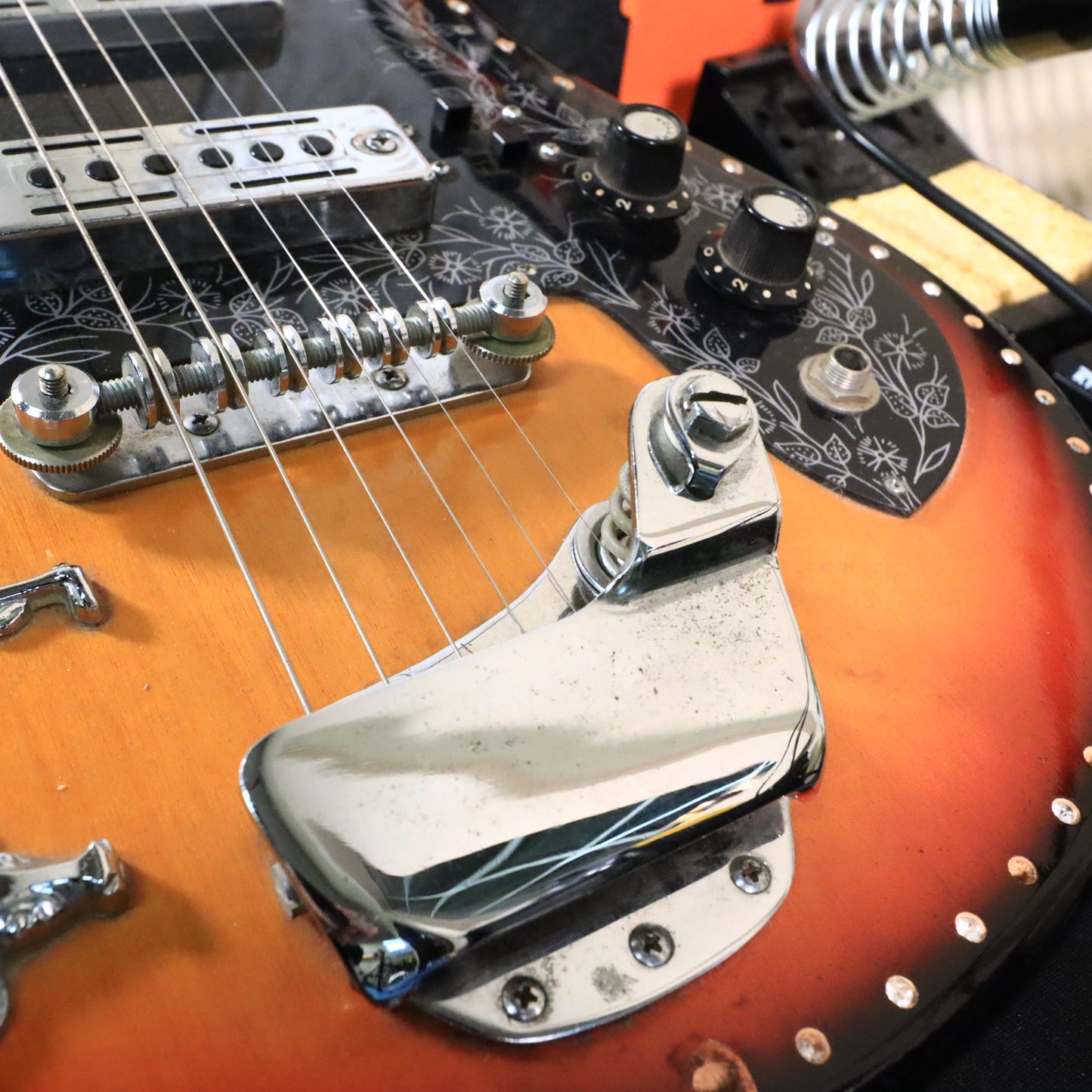 1960s Teisco Del Rey ET-200 Rhinestone Bedazzled Cowboy Guitar
