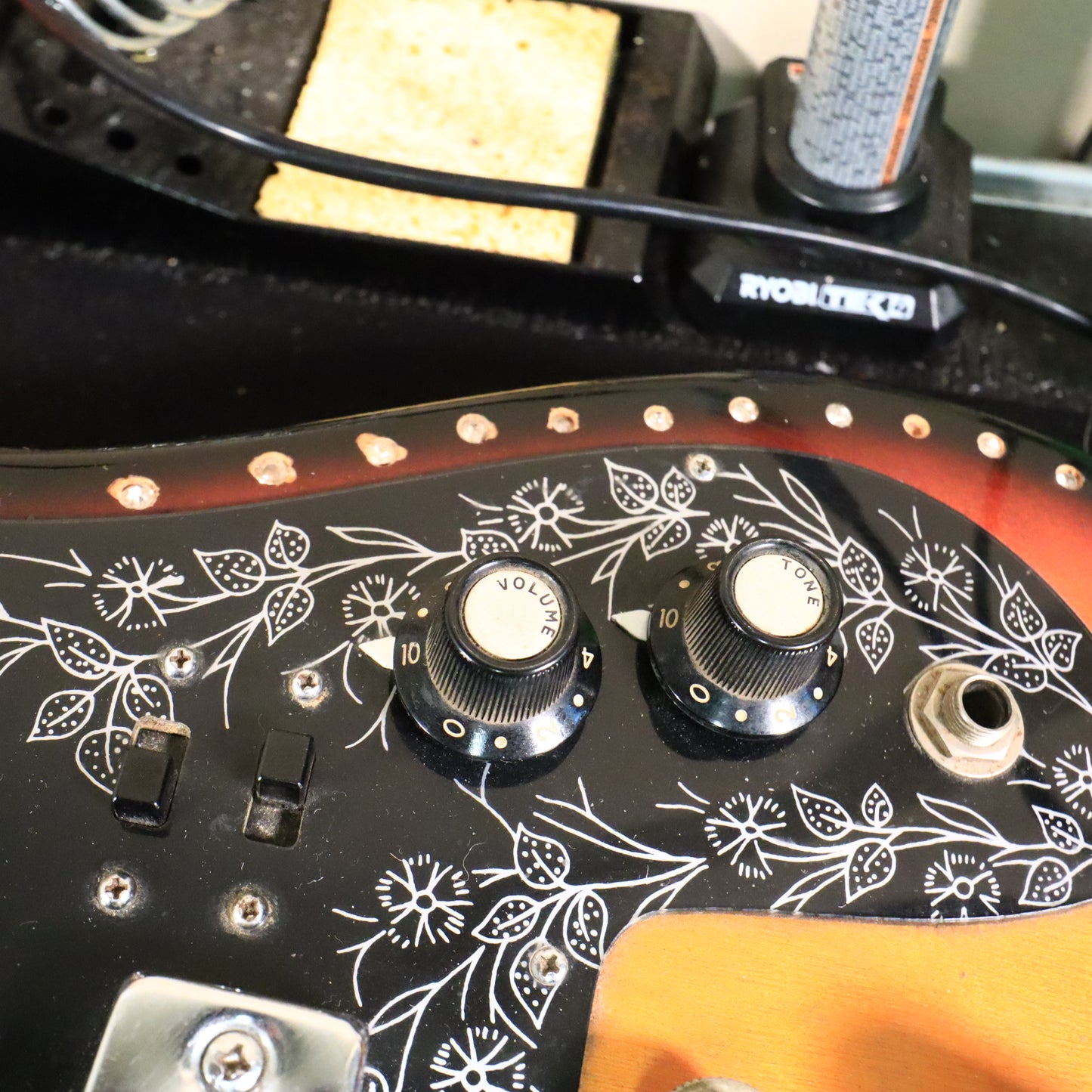 1960s Teisco Del Rey ET-200 Rhinestone Bedazzled Cowboy Guitar