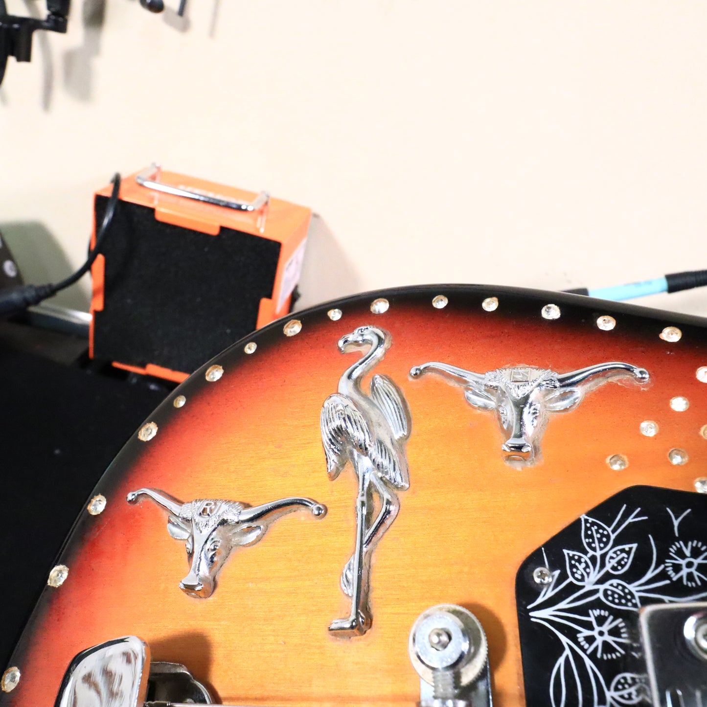 1960s Teisco Del Rey ET-200 Rhinestone Bedazzled Cowboy Guitar
