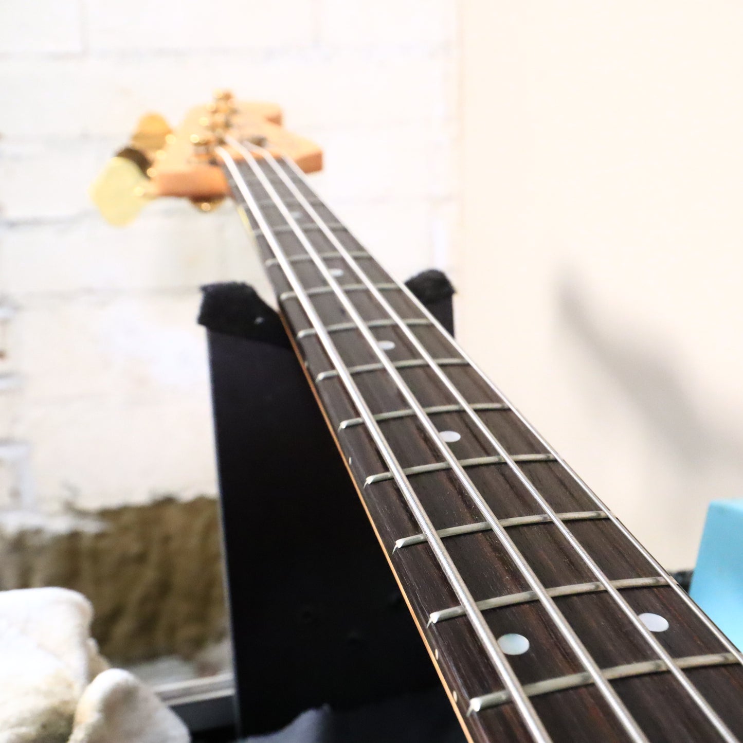 1980s Schecter USA Bass Guitar Red Dallas Era American Made