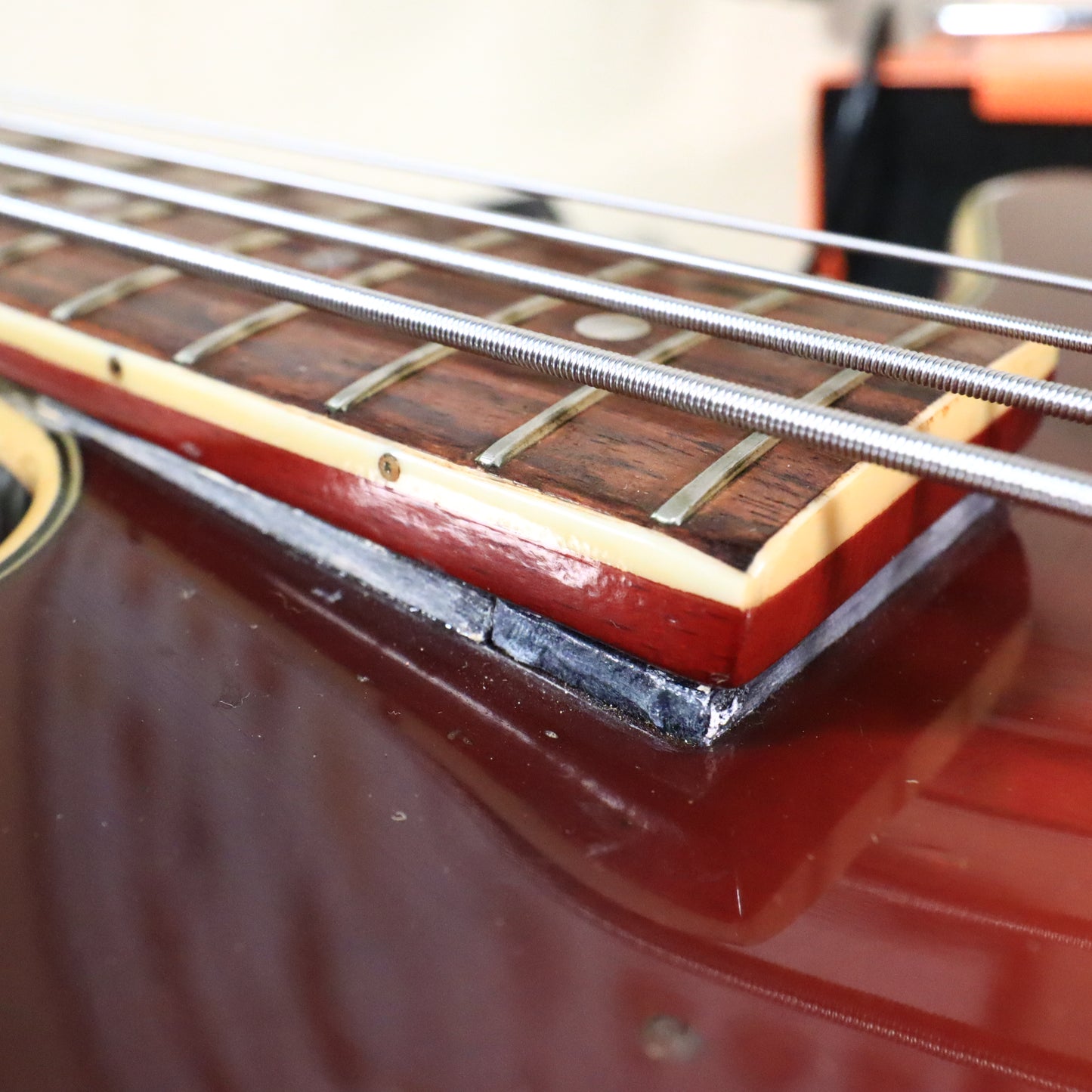 Vintage 1960's Bruno Royal Artist Hollow Body Bass Guitar
