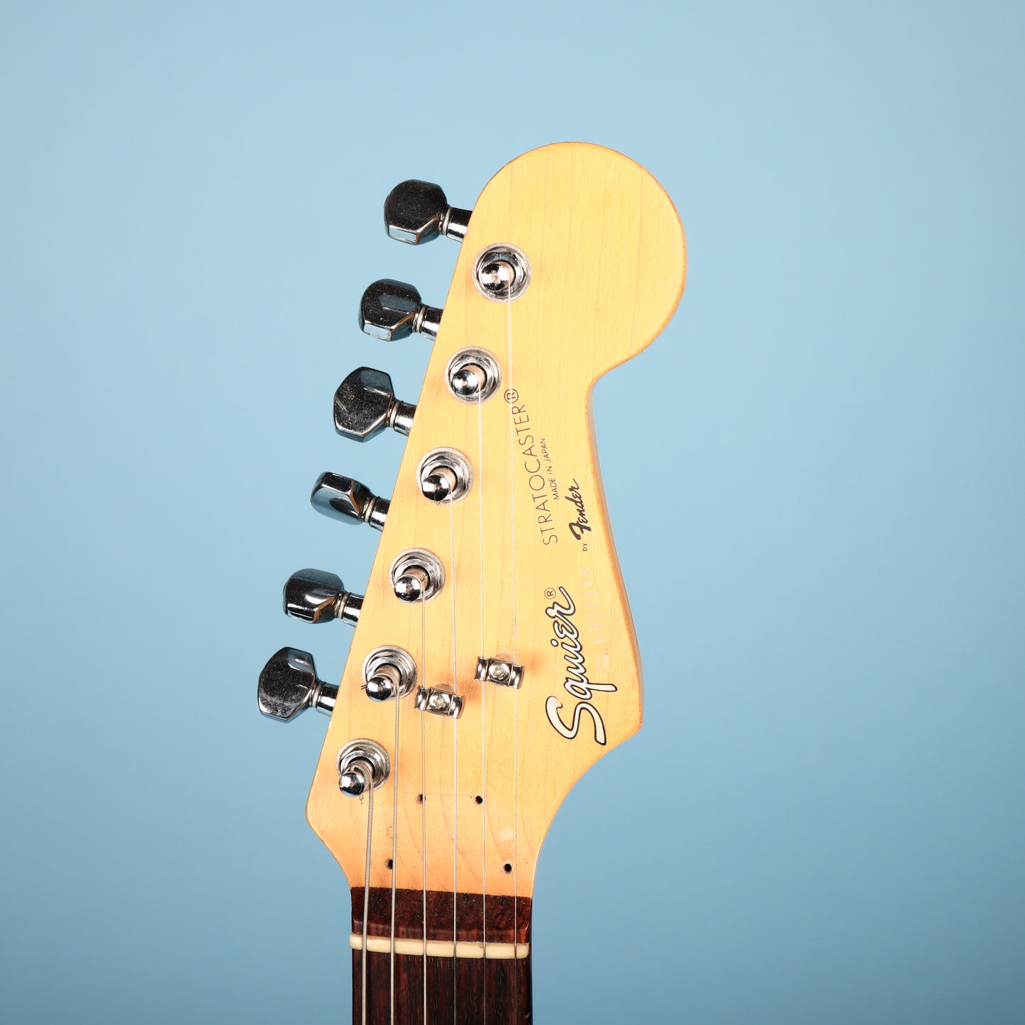1986 Squier White Japan Stratocaster Electric Guitar