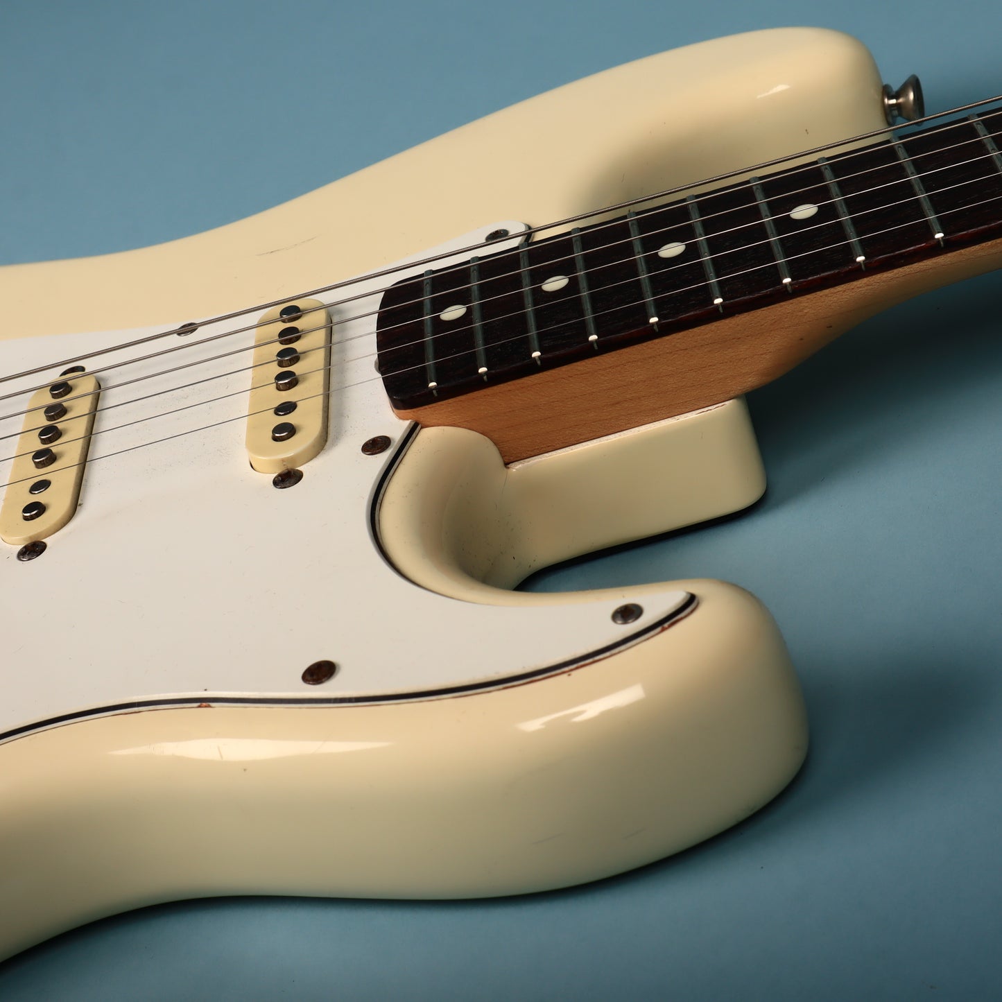 1986 Squier White Japan Stratocaster Electric Guitar