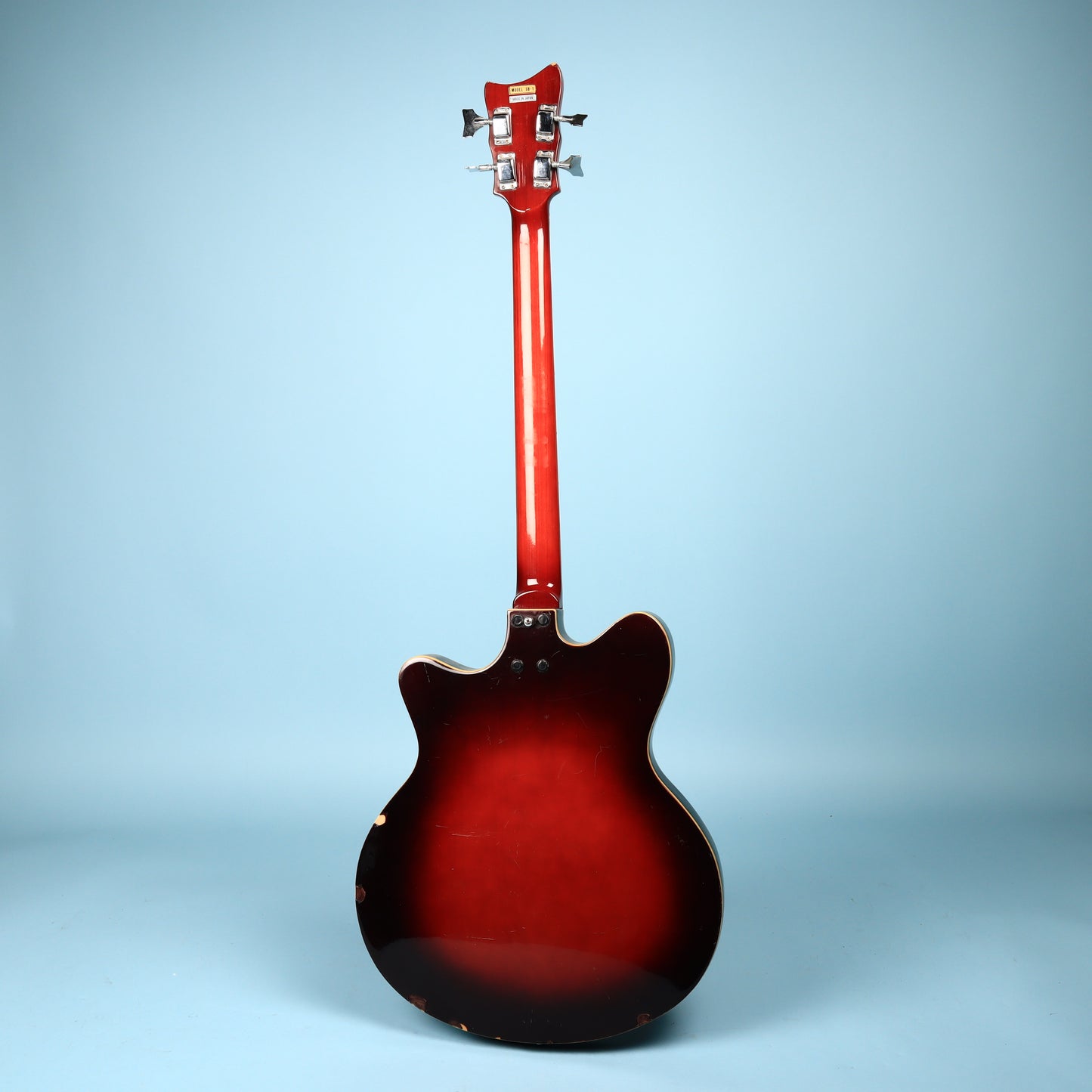 Vintage 1960's Bruno Royal Artist Hollow Body Bass Guitar