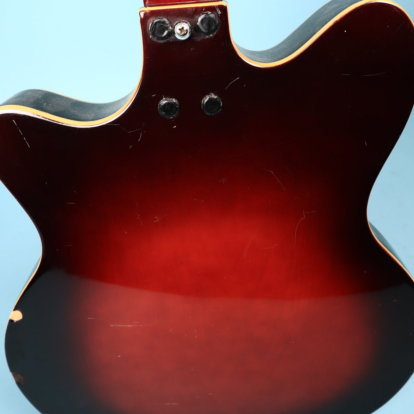 Vintage 1960's Bruno Royal Artist Hollow Body Bass Guitar