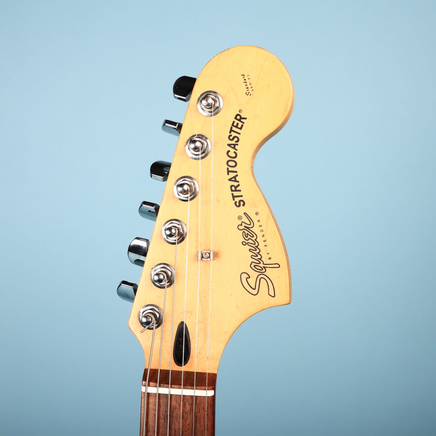 2002 Squier Tom Delonge Stratocaster Electric Guitar Black